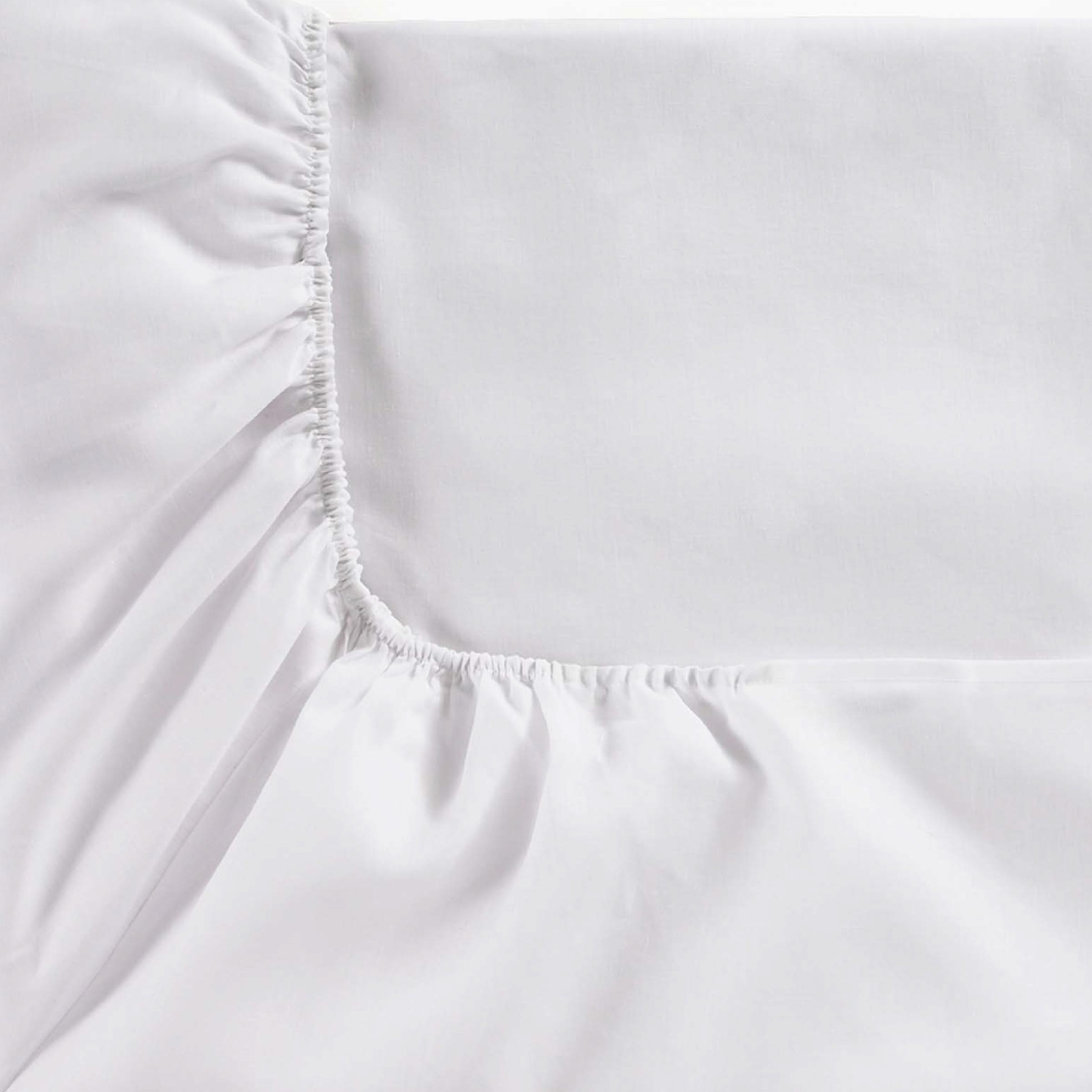 Alexandre Turpault Hoeslaken Ontario Halflinnen Wit