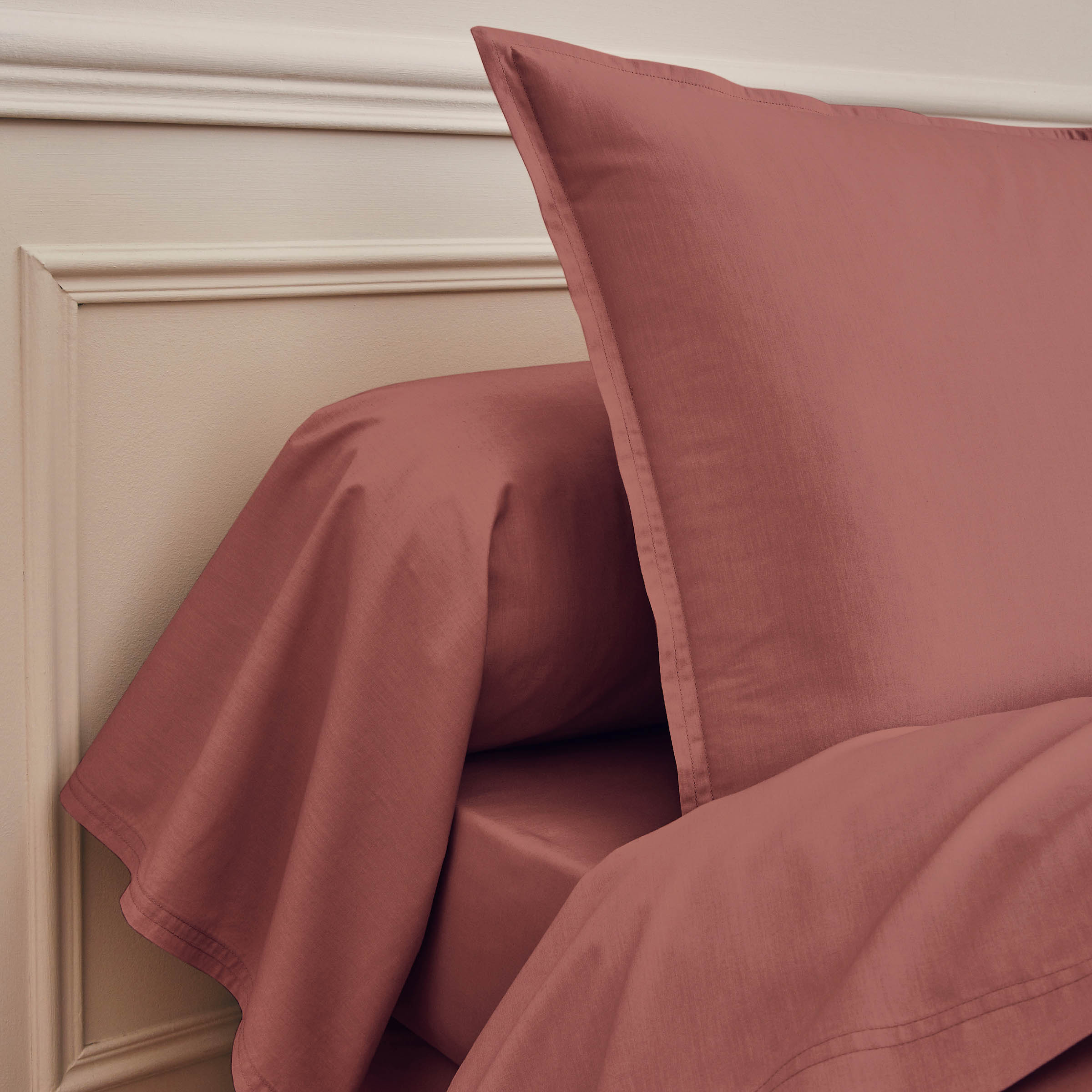 Essix Topper Hoeslaken Premiere Percal 200TC Boise de Rose