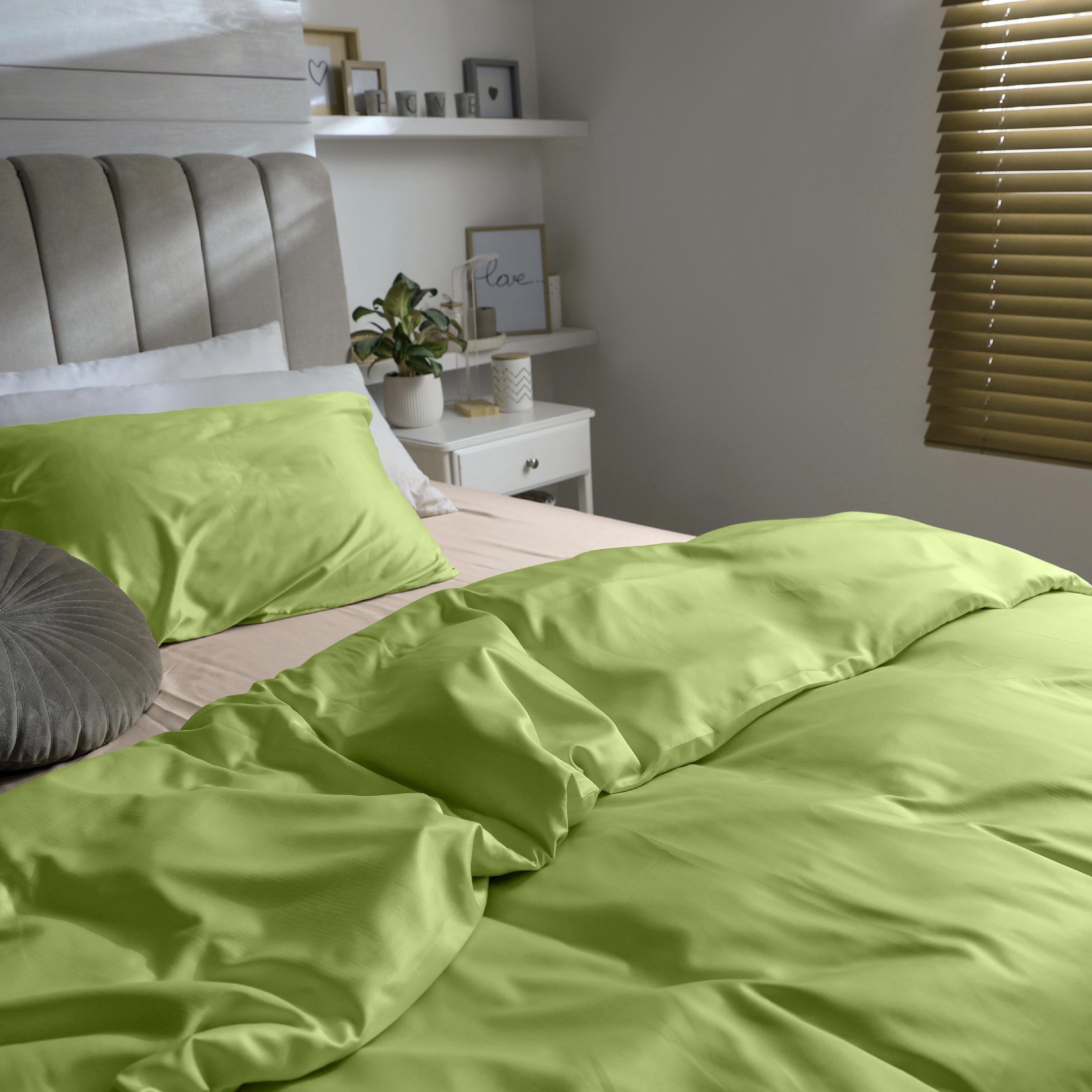 Dommelin Dekbedovertrek Set Satijn 300TC Groen