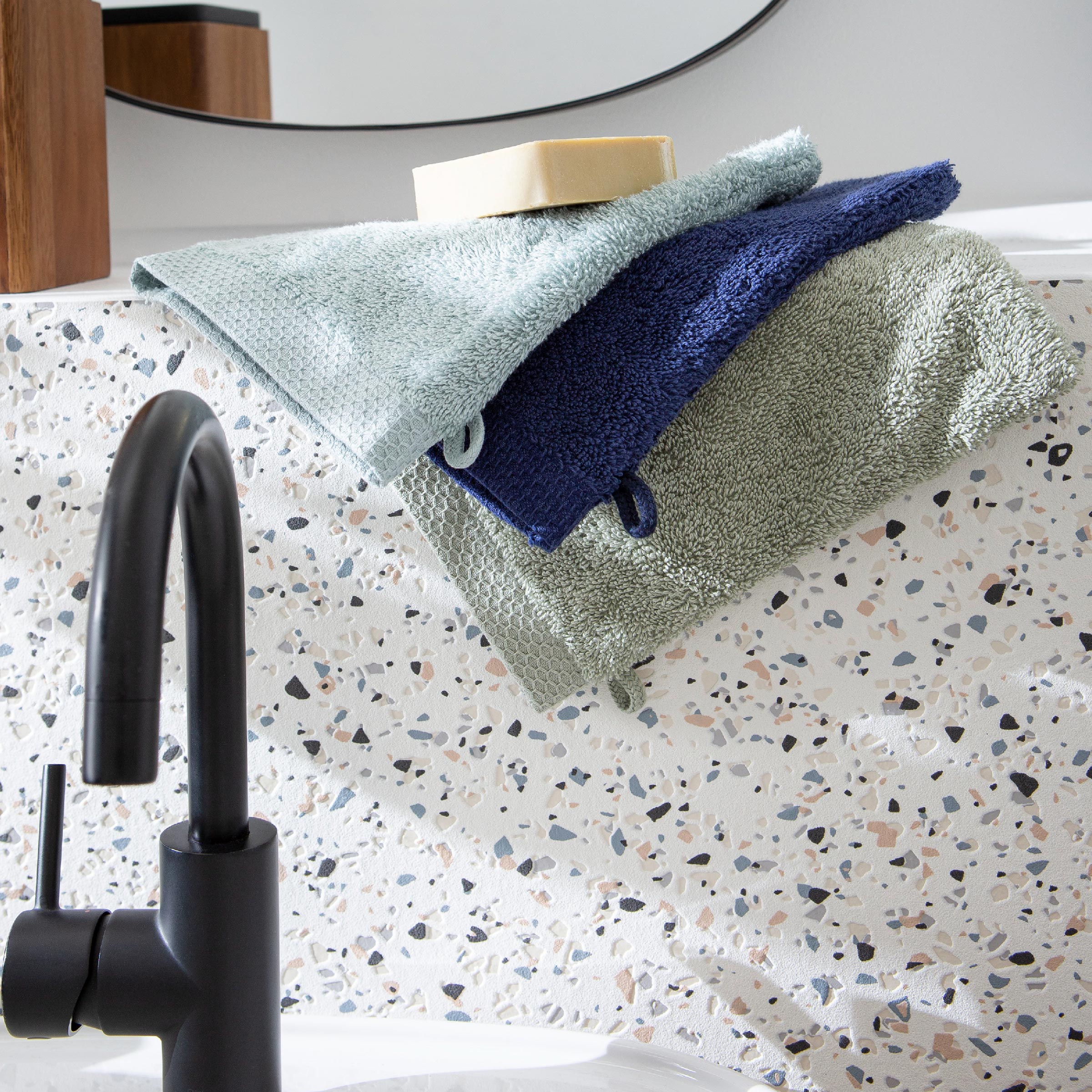 Essix Badmat Aqua Katoen 1000 gr/m2 Ocean