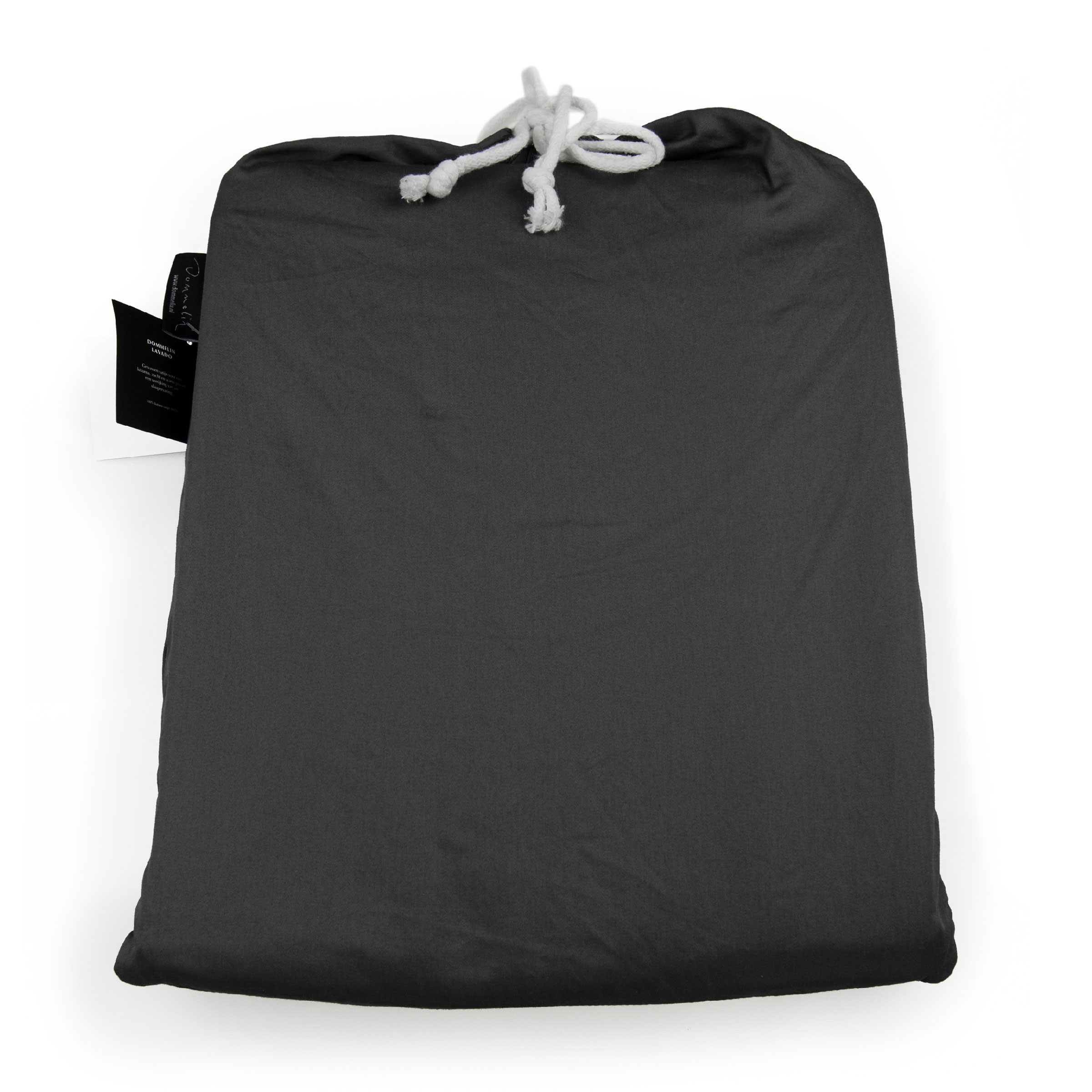 Dommelin Dekbedovertrekset Lavado Stonewashed Satijn 300TC Steenkool