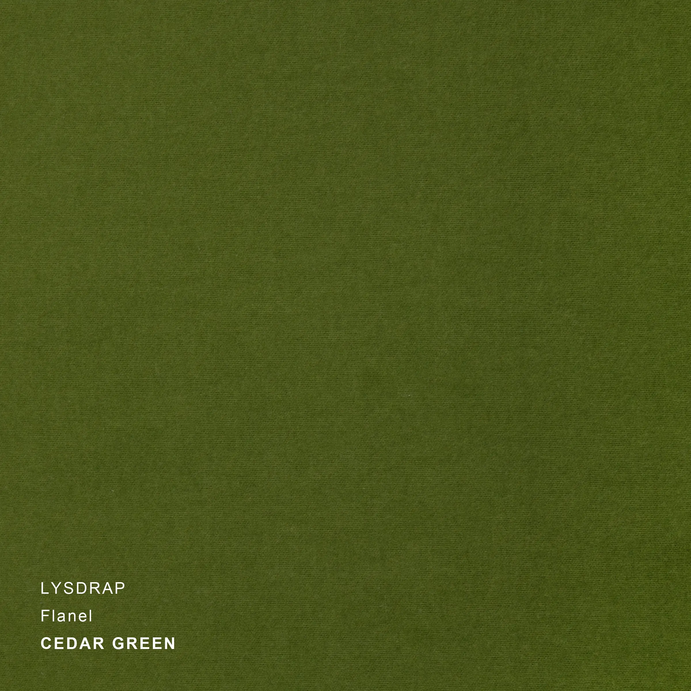 Lysdrap Kussensloop Virgo Flanel 140 gr/m2 Cedar Green