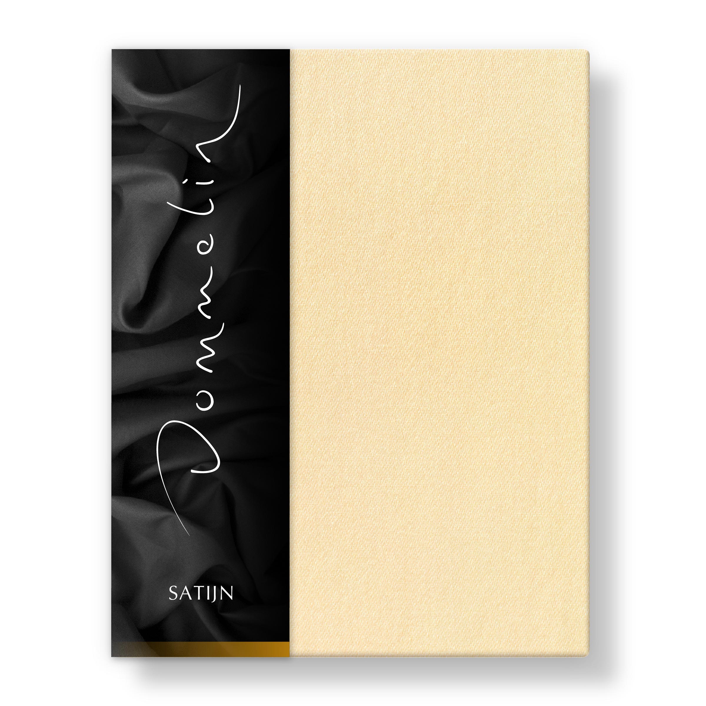 Dommelin Dubbel Split Hoeslaken Satijn 300TC Lichtgeel