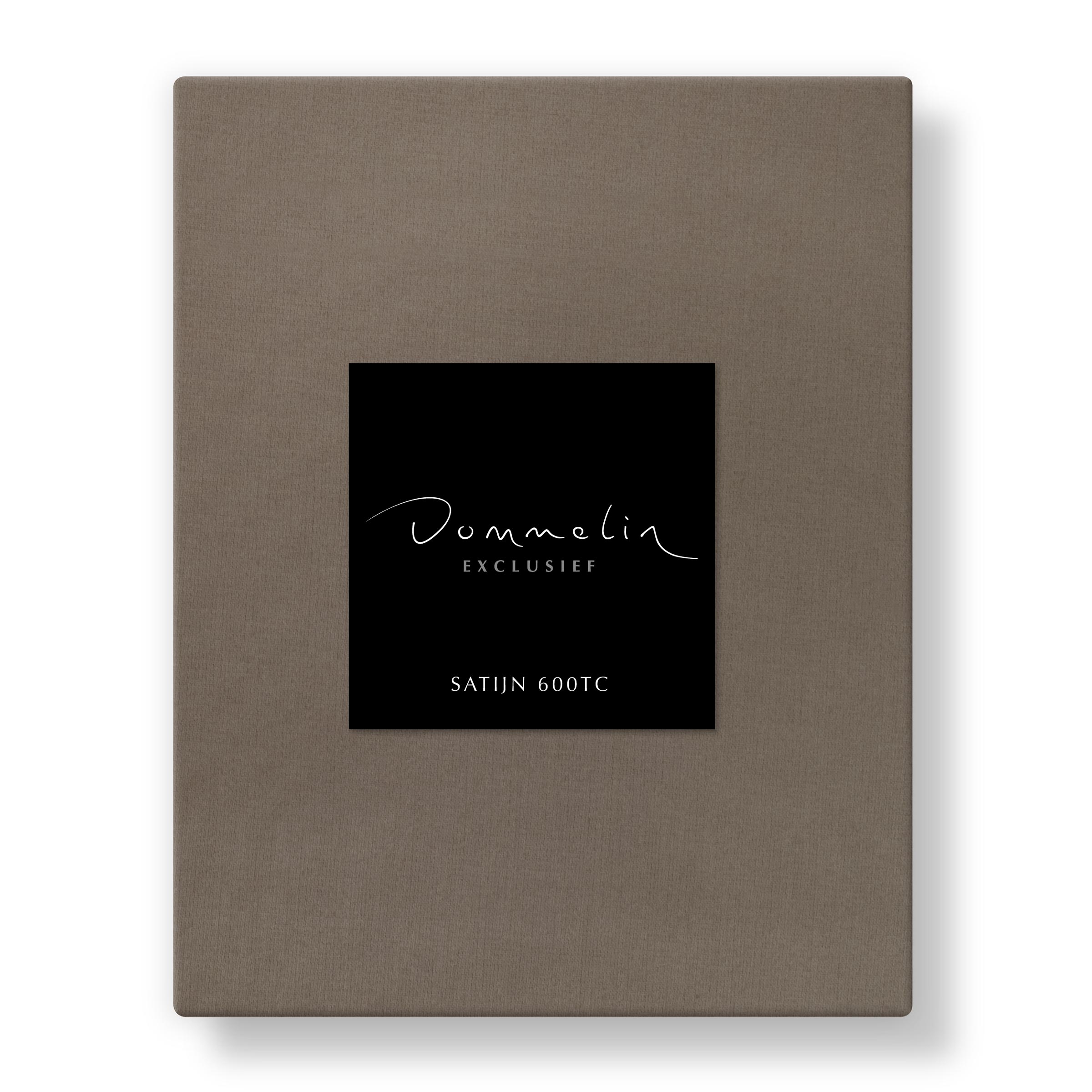 Dommelin Topper Hoeslaken Satijn 600TC Truffel