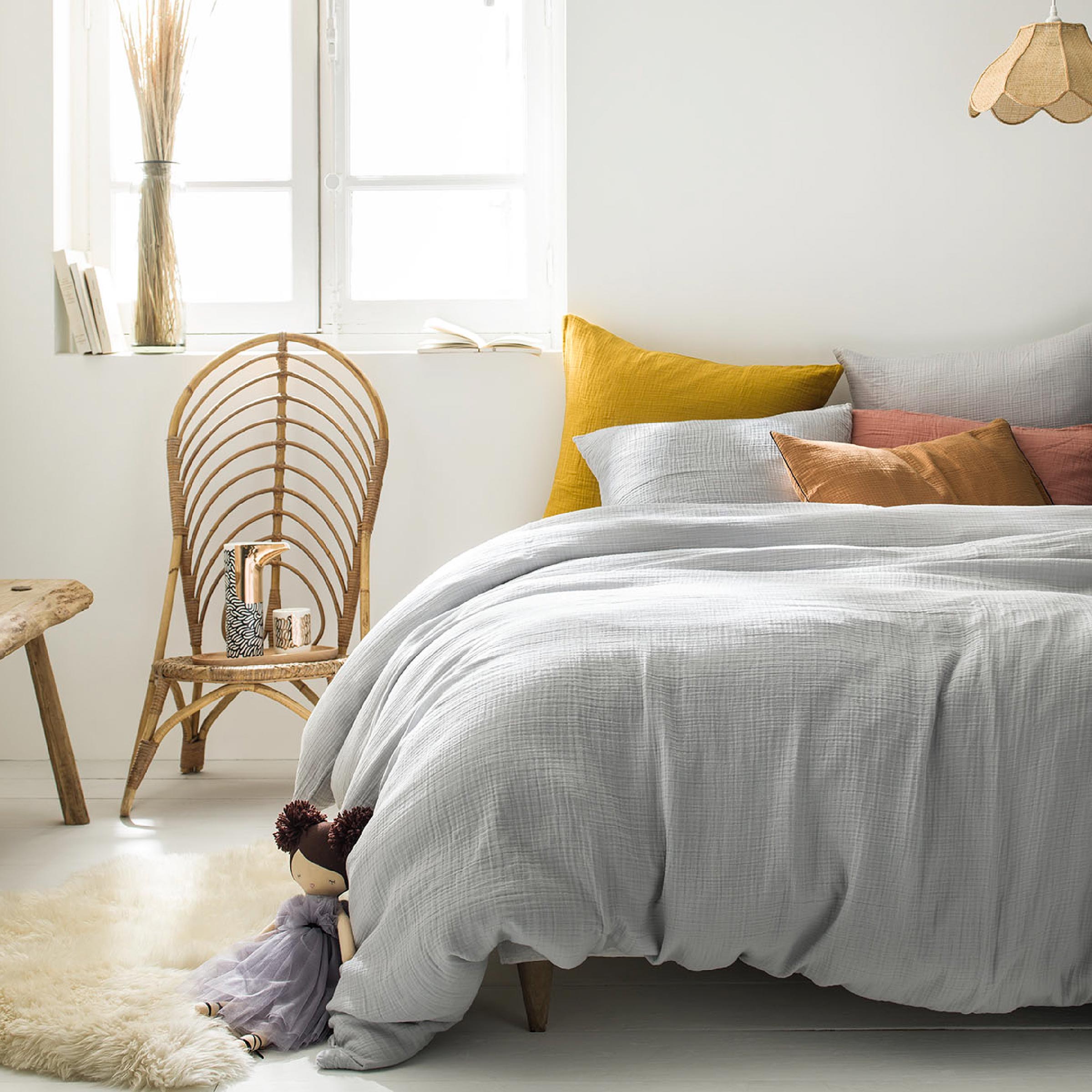 Essix Kussensloop Tendresse Stonewashed Katoengaas 145TC Greige