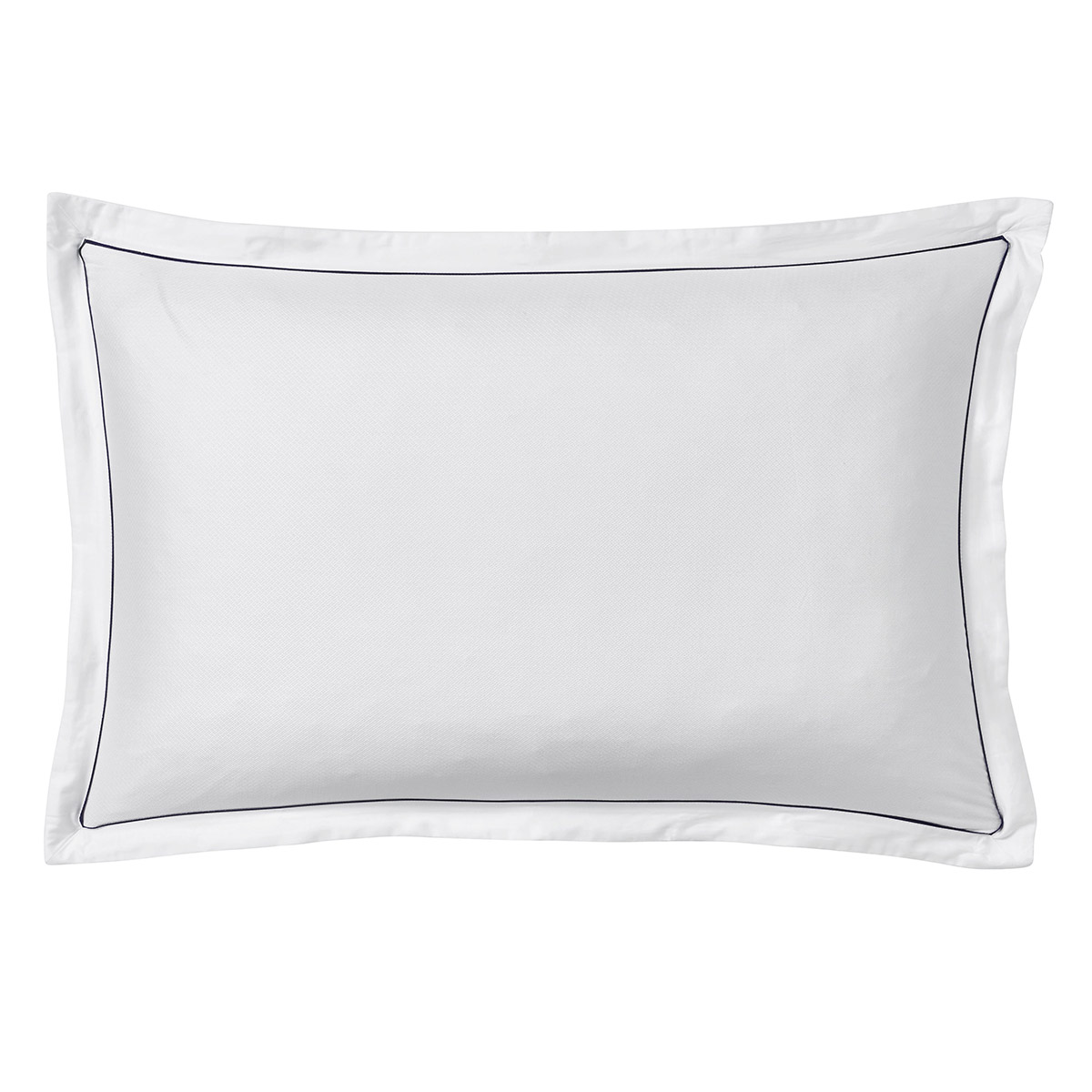 Alexandre Turpault Kussensloop Orsay Organic Jacquard Satijn 300TC Wit - Marine