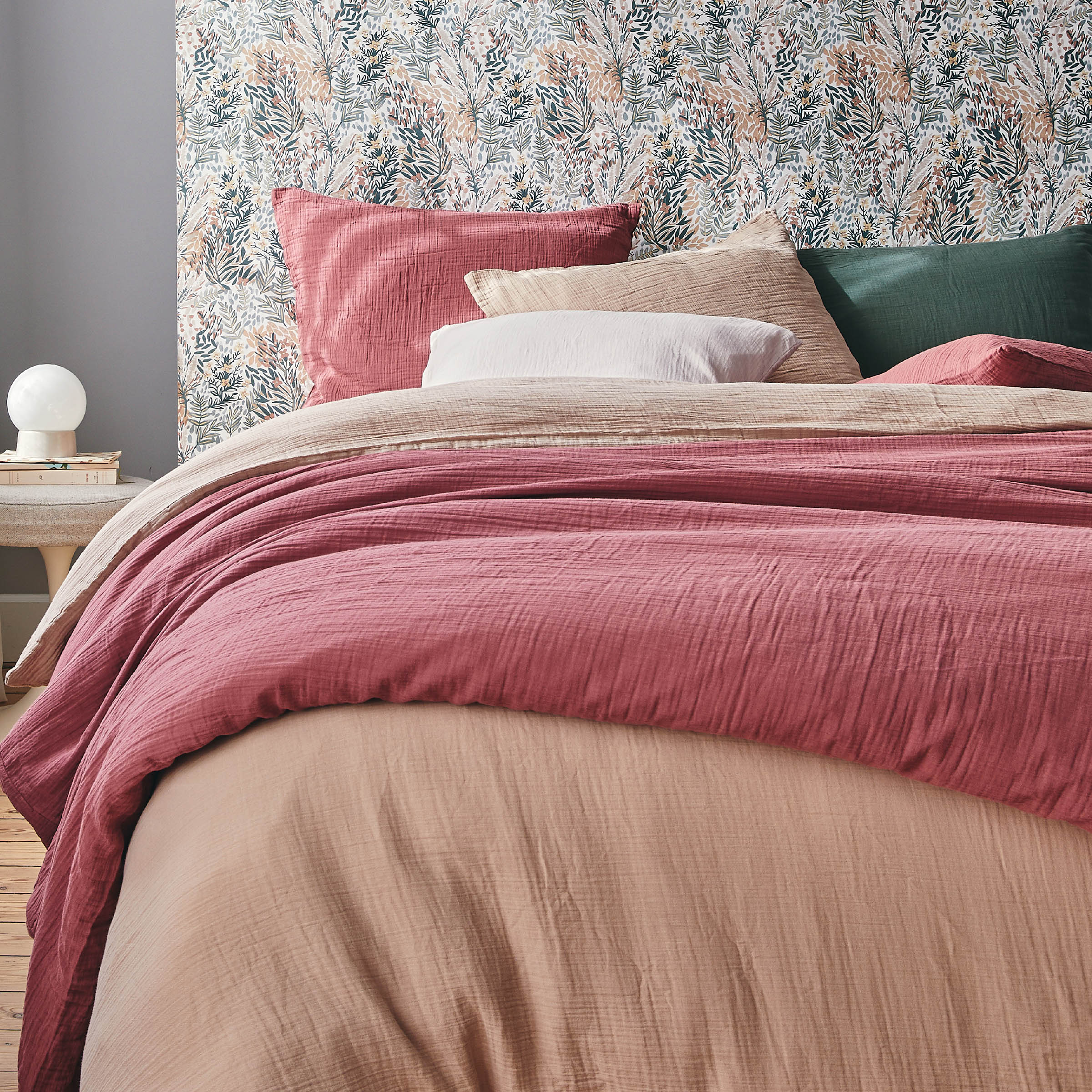 Essix Dekbedovertrek Set Tendresse Stonewashed Katoengaas 145TC Beige 