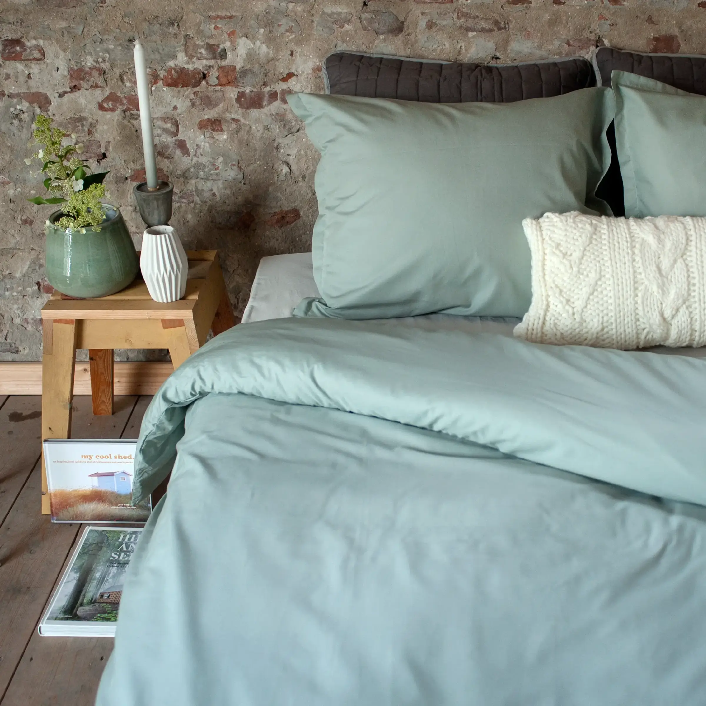 Dommelin Hoeslaken Percal 400TC Azuur