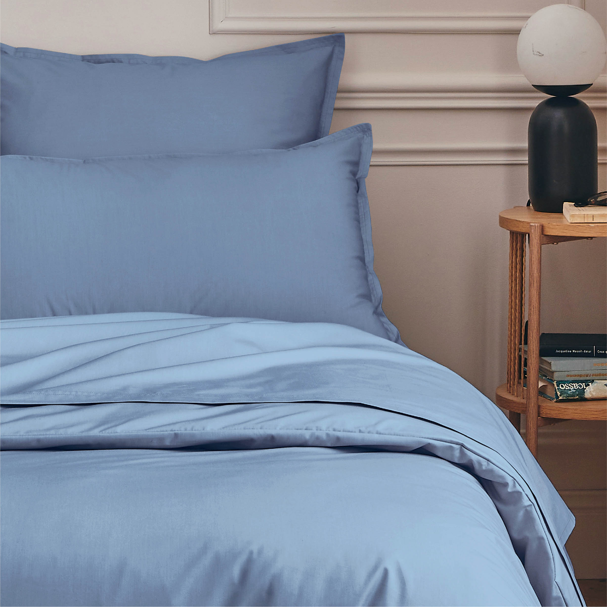 Essix Dekbedovertrek Set Premiere Percal 200TC Bleu Olympe 