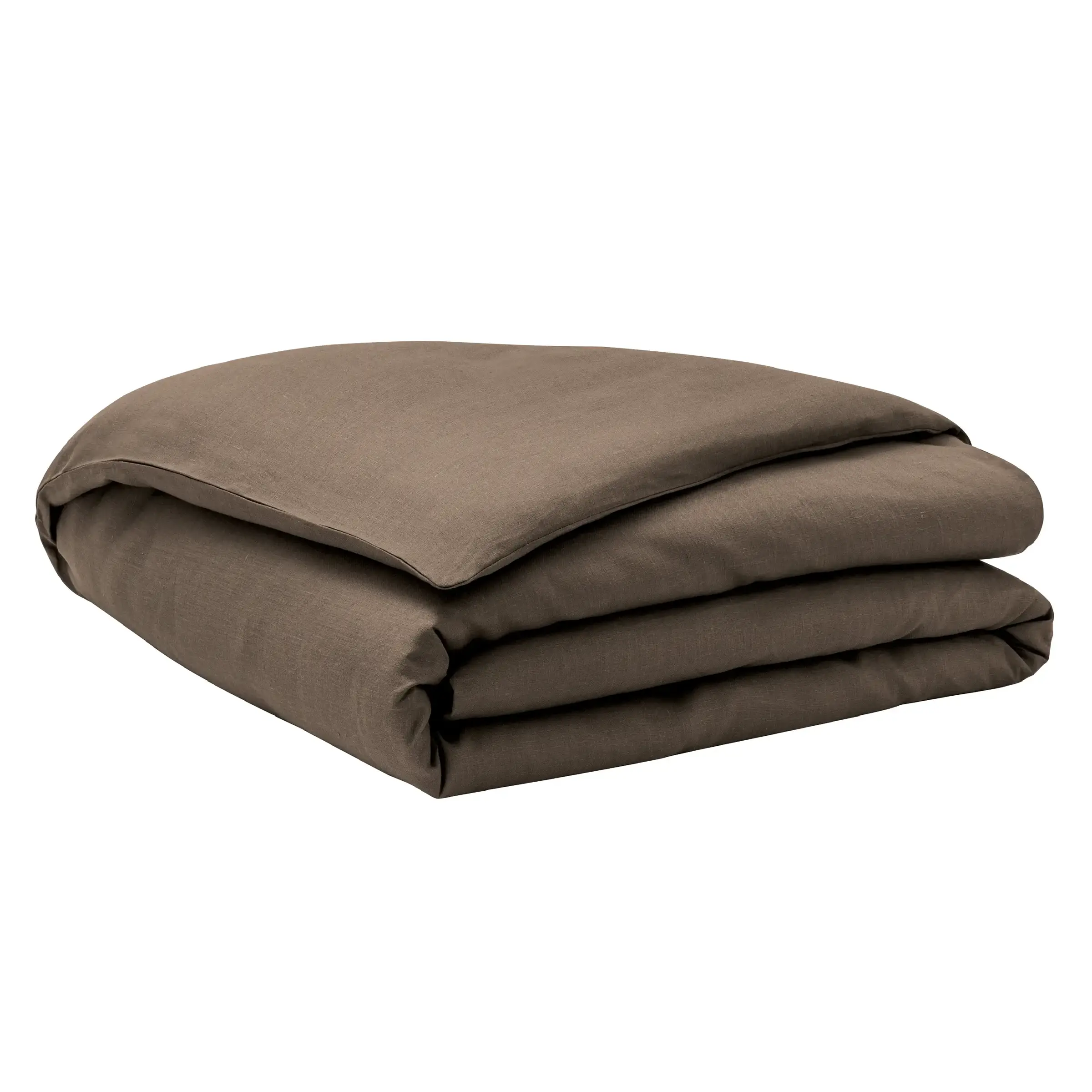 Alexandre Turpault Dekbedovertrek Nouvelle Vague Stonewashed Linnen Reed Brown