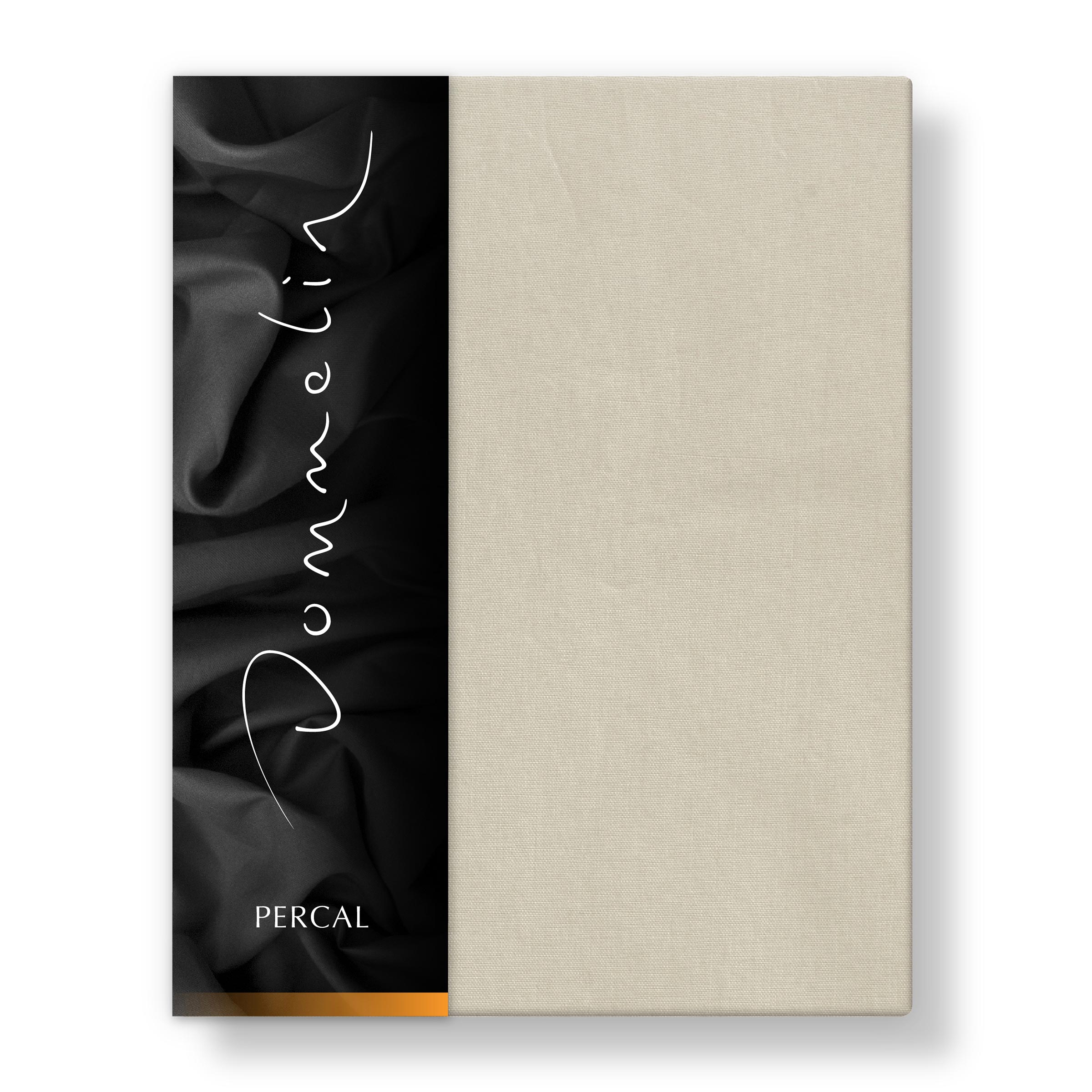 Dommelin Dubbel Split Topper Hoeslaken Percal 200TC Camel