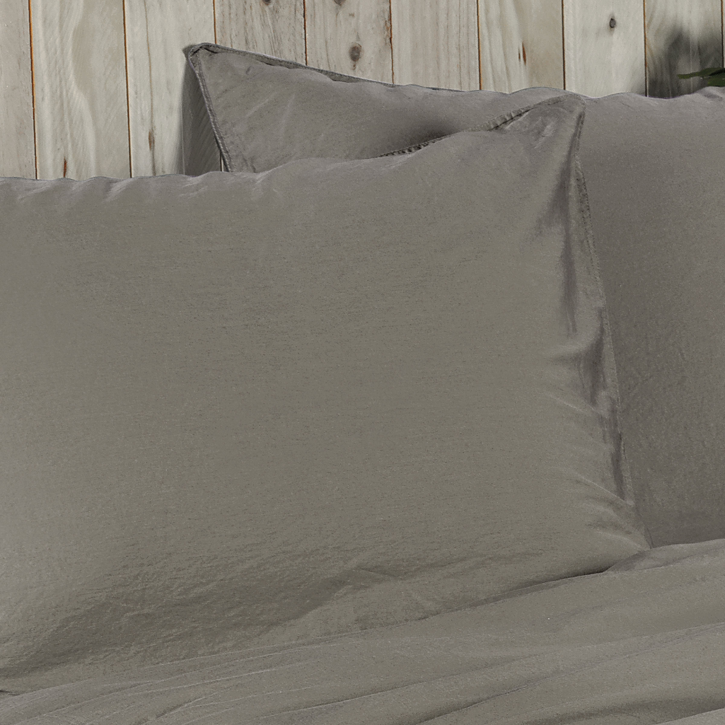 Dommelin Kussensloop Lavado Stonewashed Satijn 300TC Taupe 60 x 70 cm