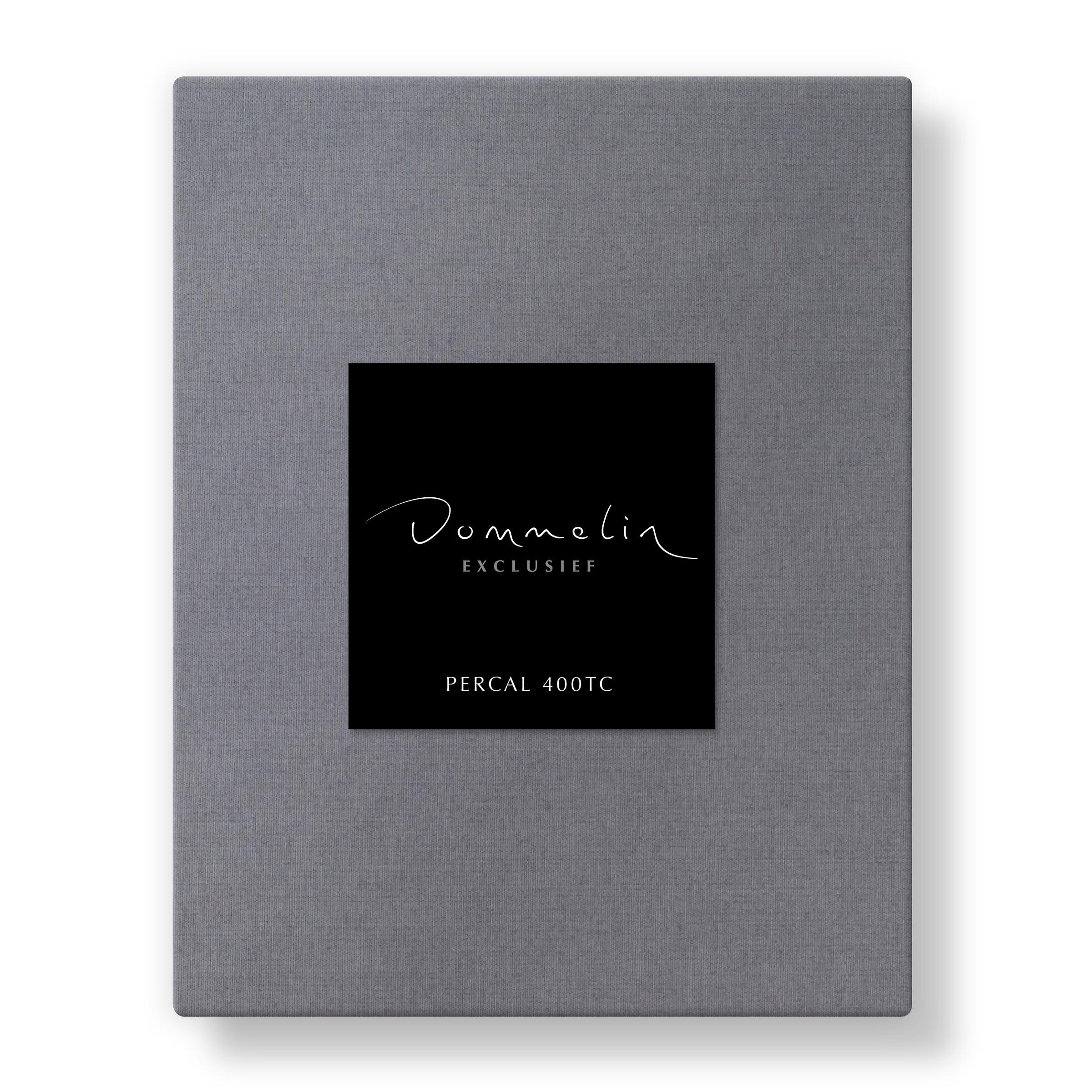 Dommelin Hoeslaken Hoge Hoek Percal 400TC Zink