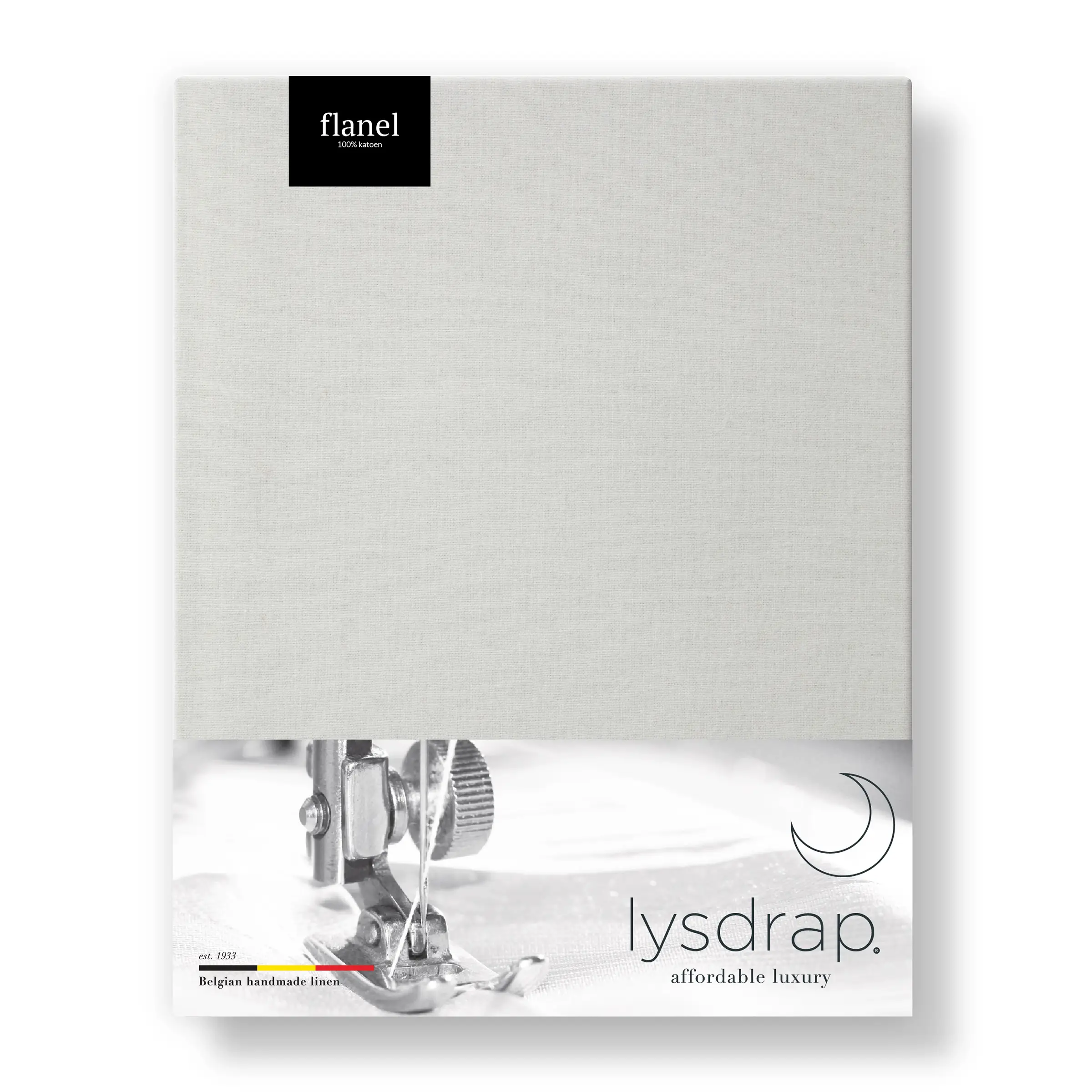 Lysdrap Hoeslaken Hoge Hoek Flanel 140 gr/m2 Ash