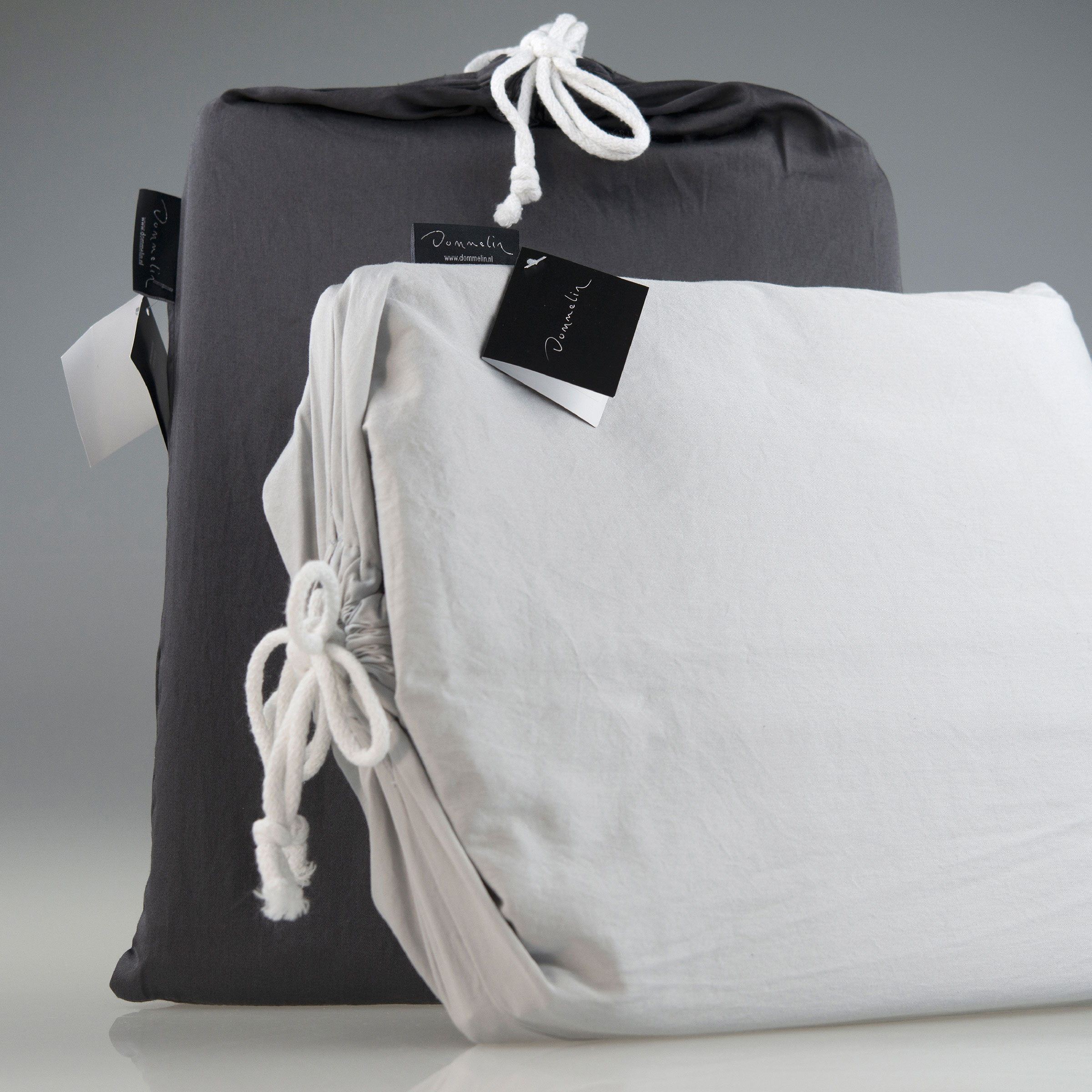Dommelin Dekbedovertrekset Lavado Stonewashed Satijn 300TC Steenkool