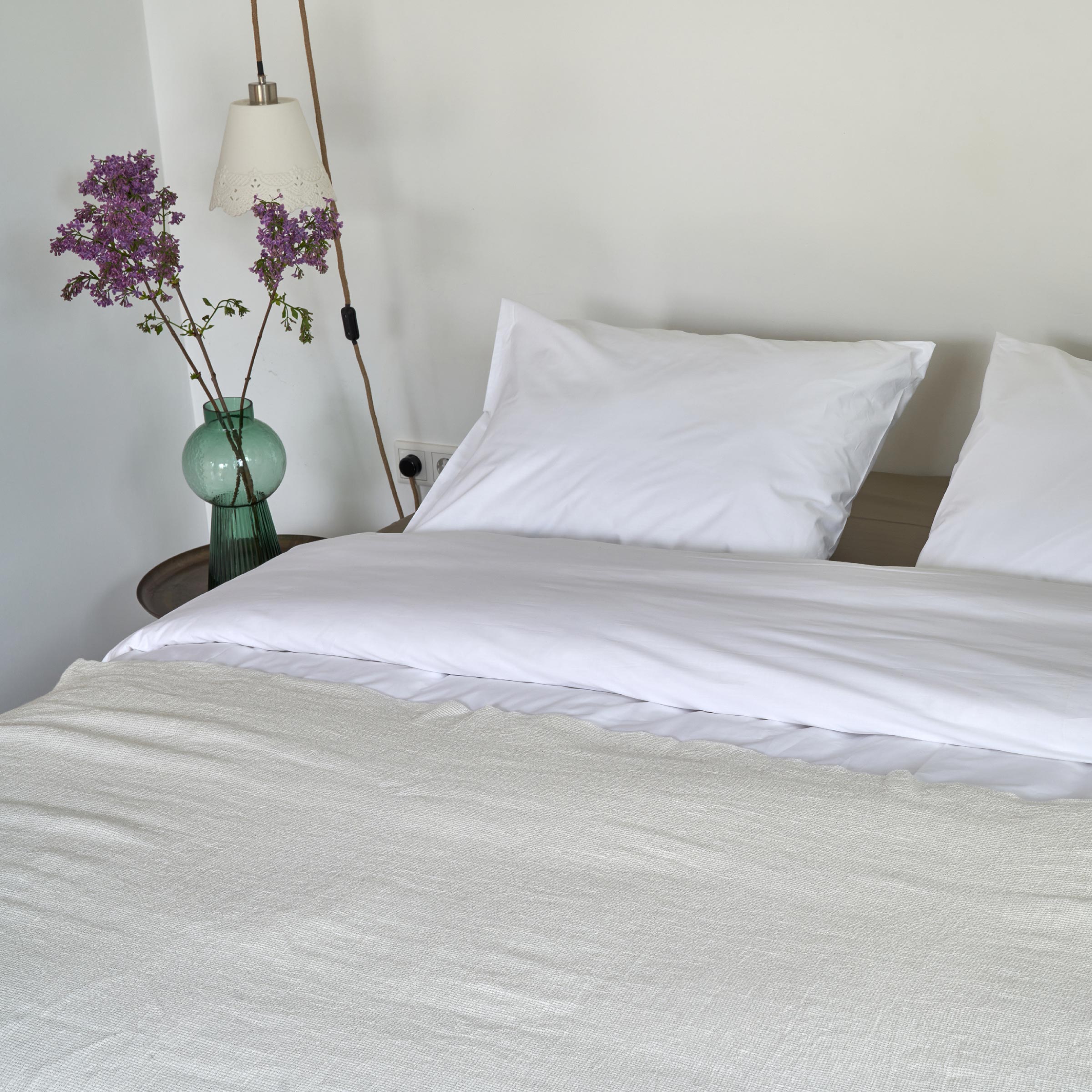 Dommelin Laken Organic Percal 200TC Wolwit