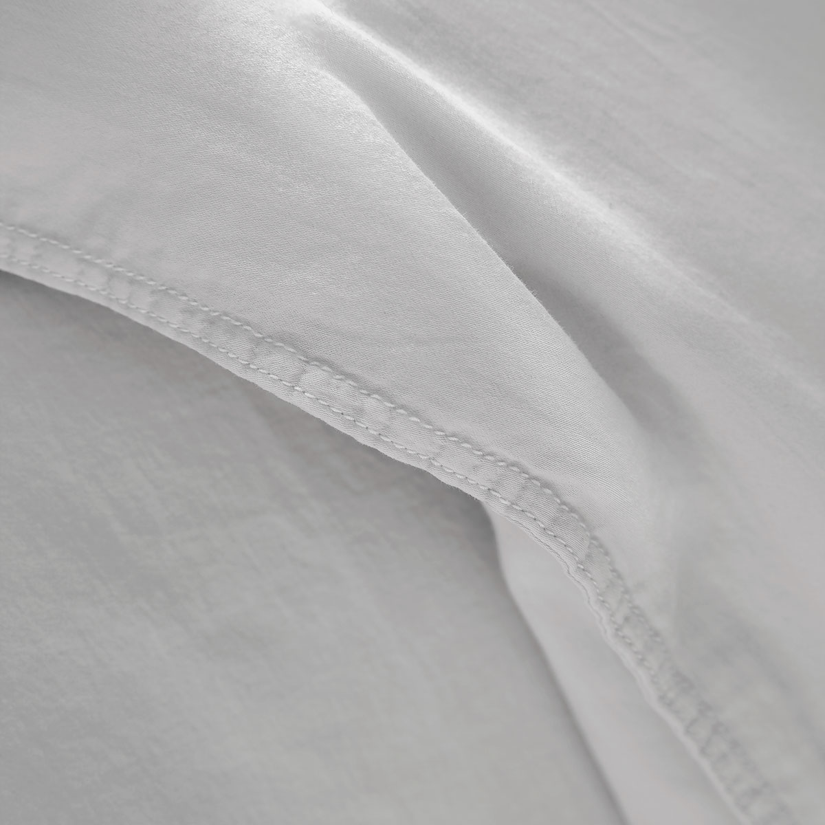 Mrs.Me Dekbedovertrekset Stilo Stonewashed Satijn 300TC Light Grey