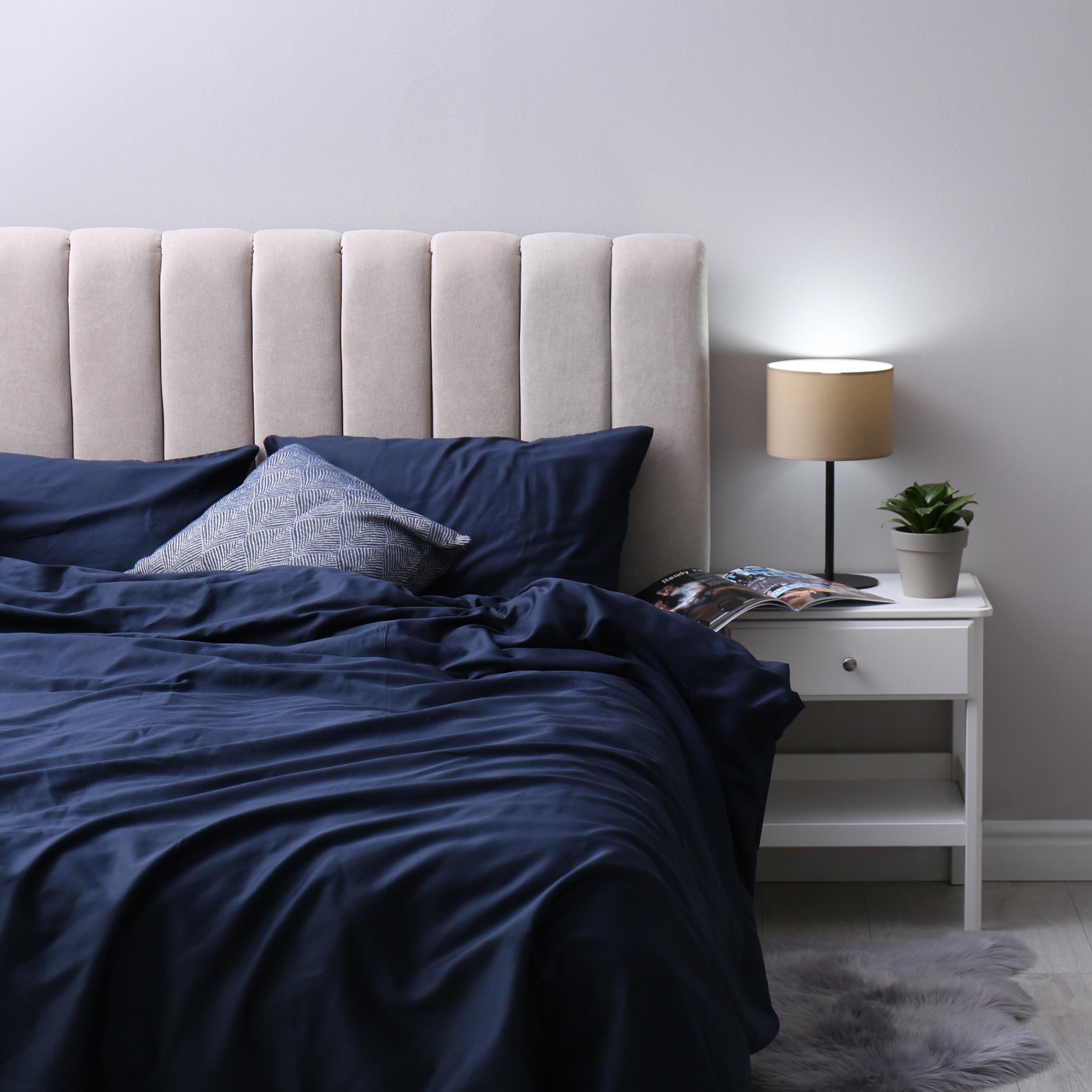 Dommelin Split Hoeslaken Percal 200TC Pastelblauw