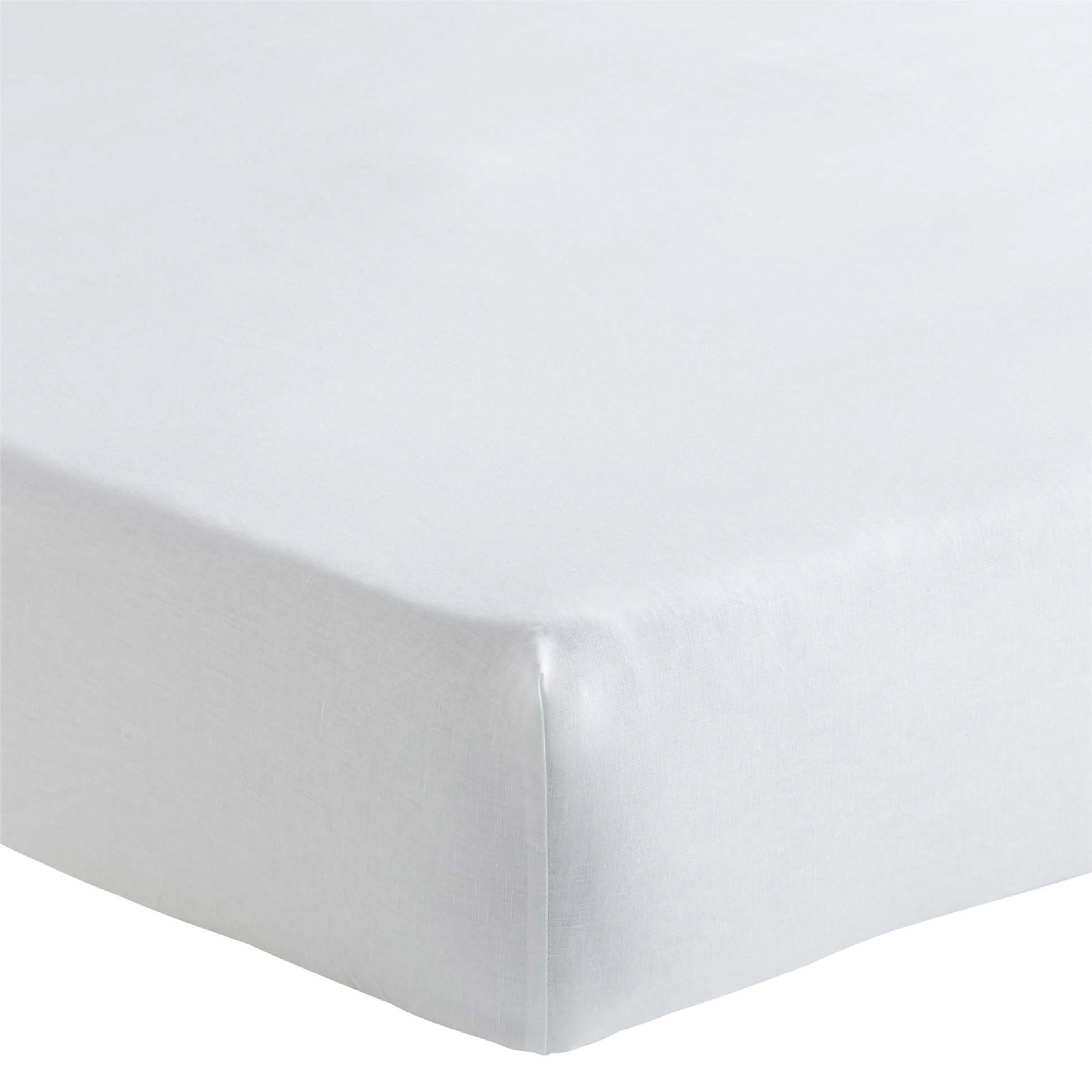 Alexandre Turpault Hoeslaken Ontario Halflinnen Wit