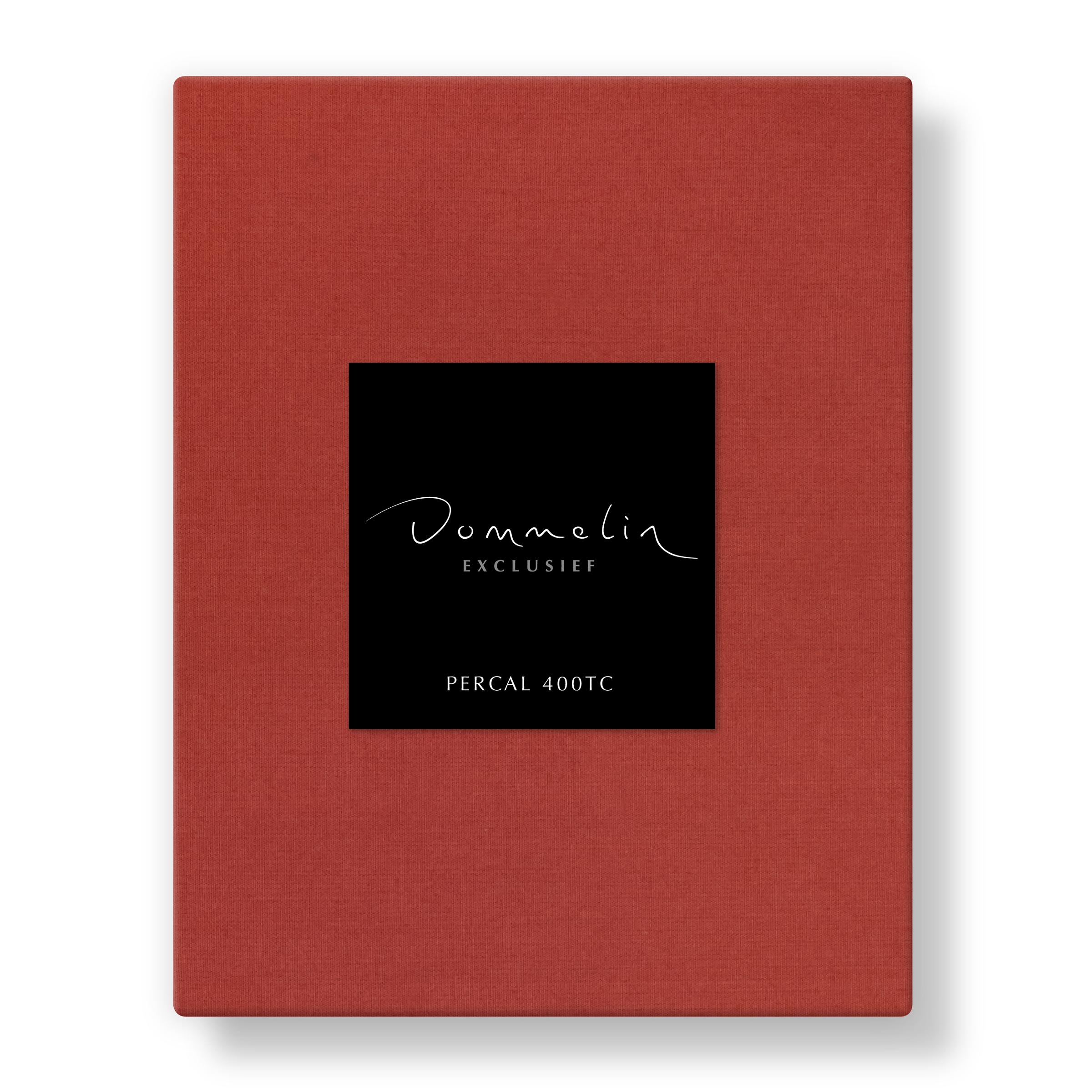 Dommelin Split Hoeslaken Percal 400TC Koraal