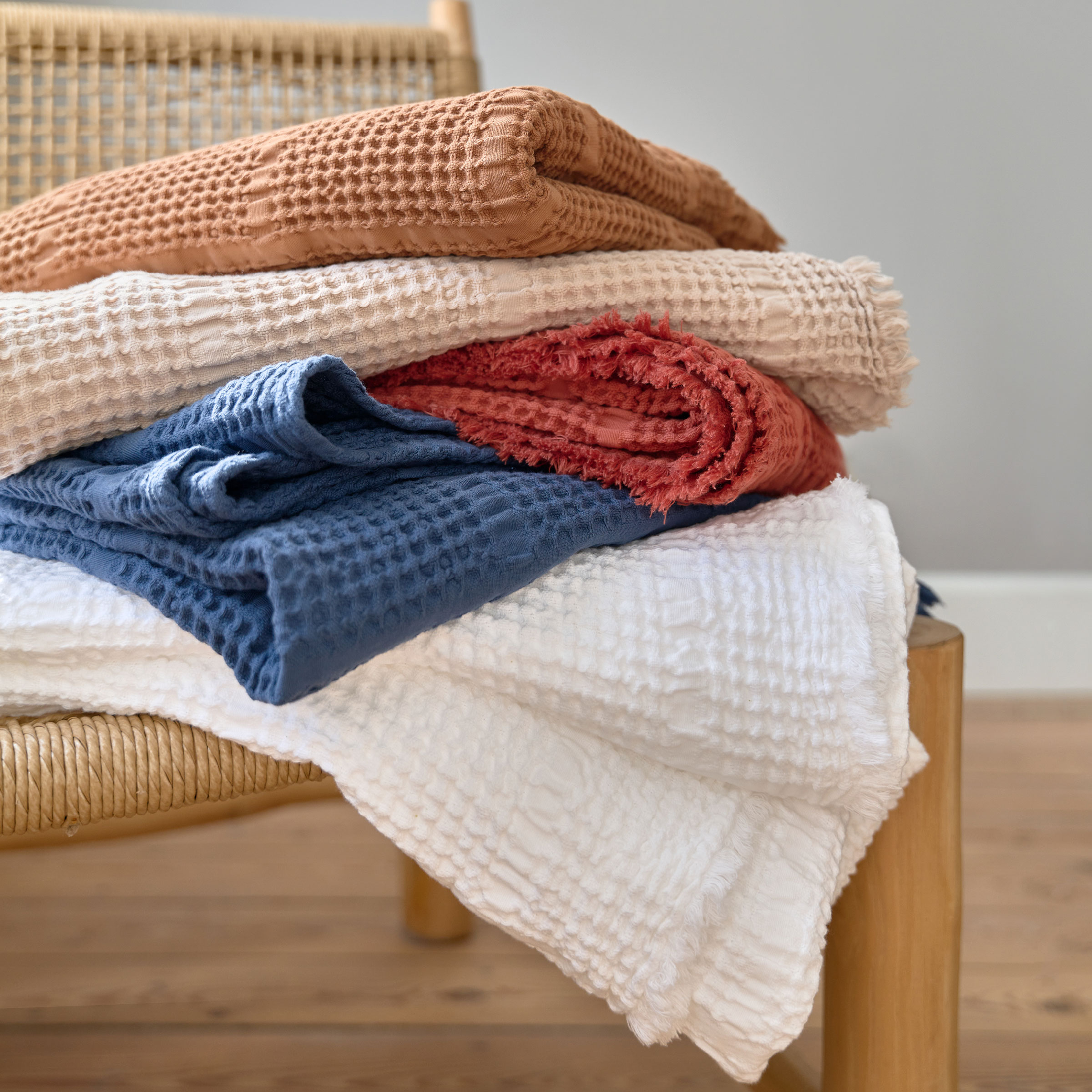 Essix Plaid Yogi Katoen Naturel 130 x 170 cm