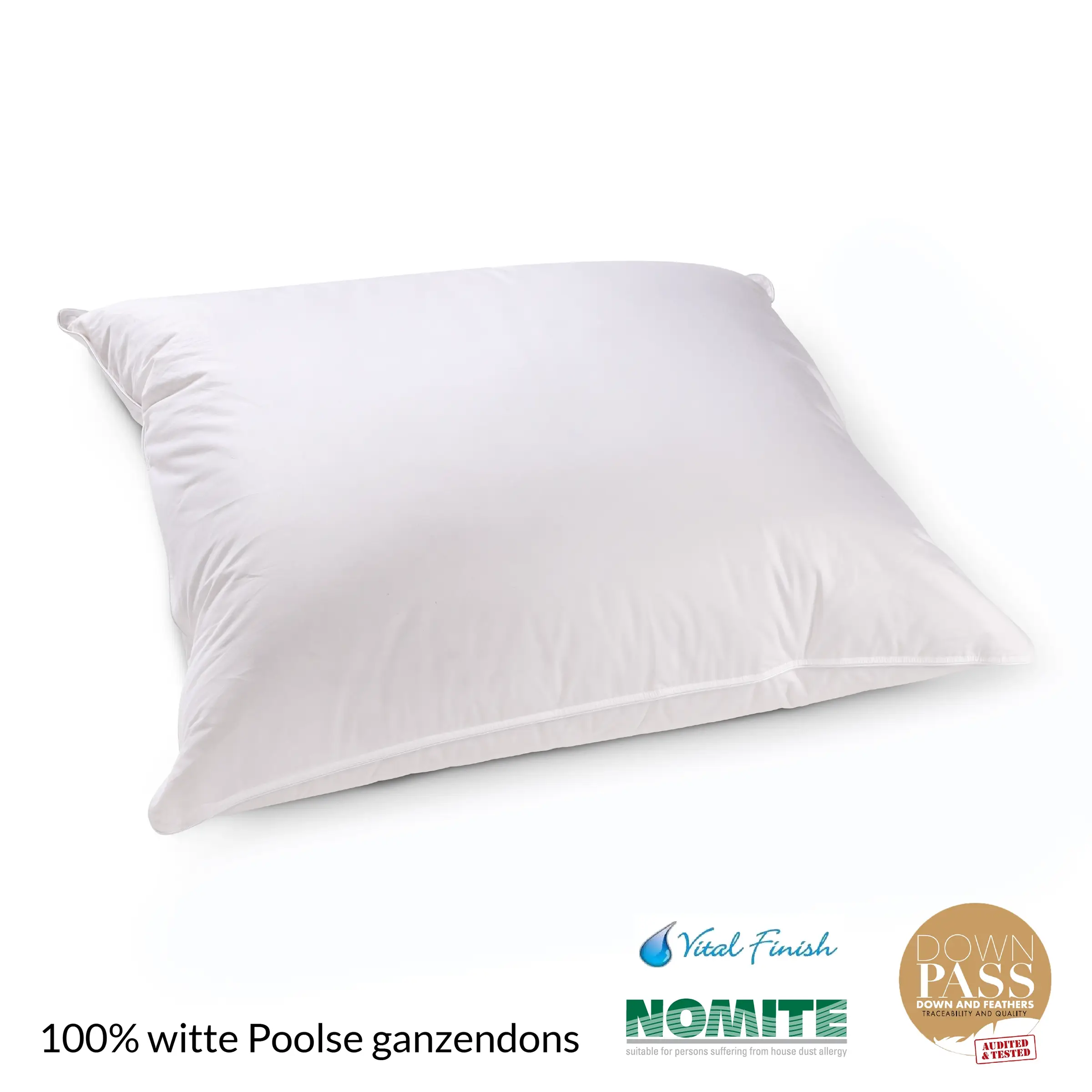 Jonk Kussen Sevilla 100% witte Poolse Ganzen Dons Punt 60 x 70 cm