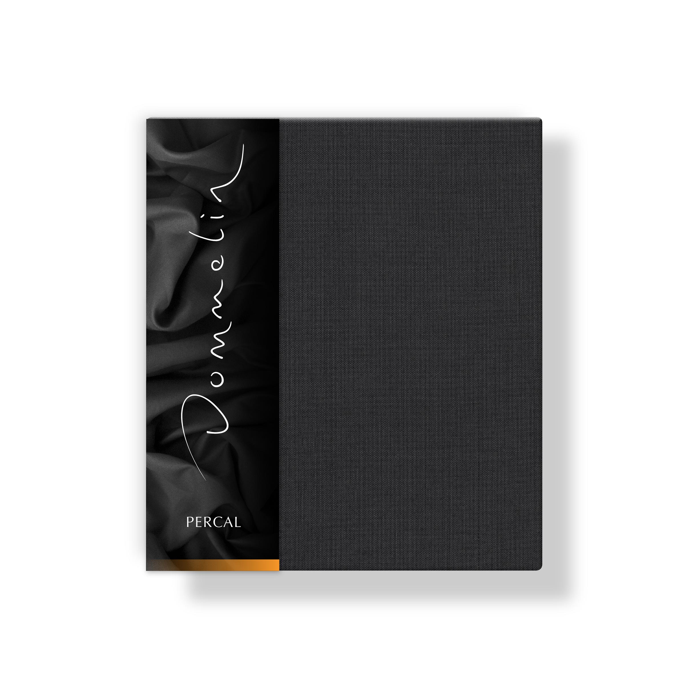 Dommelin Kussensloop Volant Percal 200TC Steenkool 60 x 70 cm