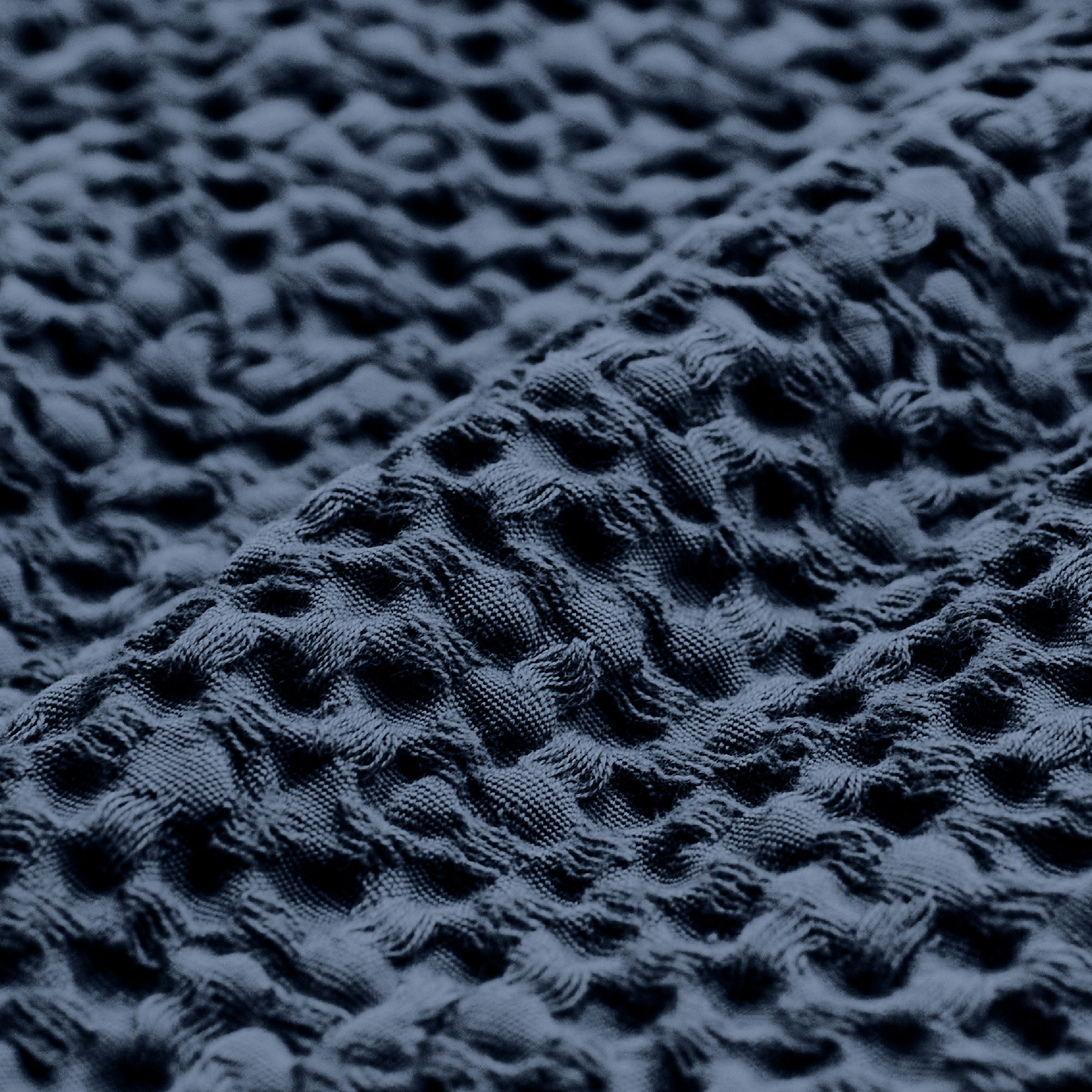 Essix Sierkussenhoes Songe Stonewashed Katoen Bleu Nuit 40 x 60 cm