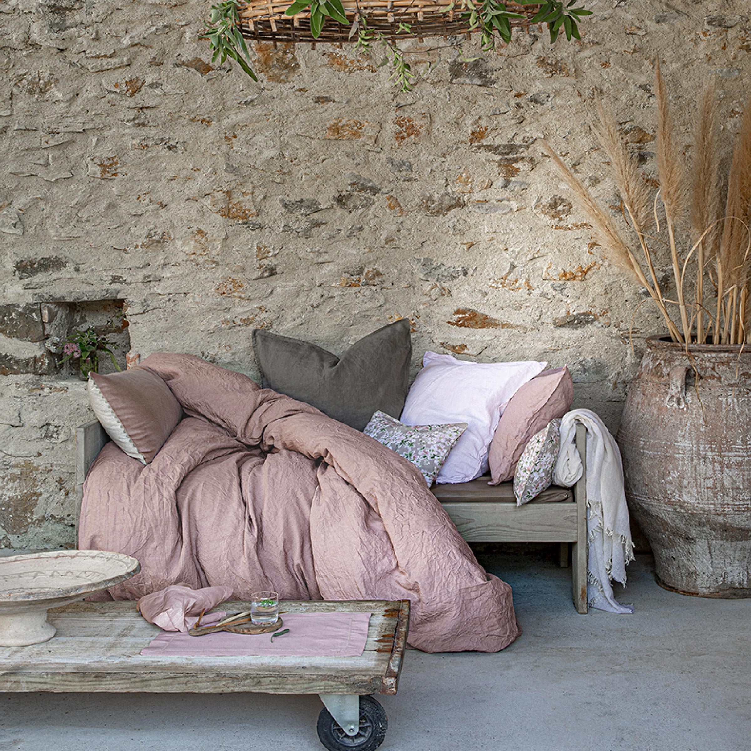 Alexandre Turpault Dekbedovertrek Nouvelle Vague Stonewashed Linnen Boise