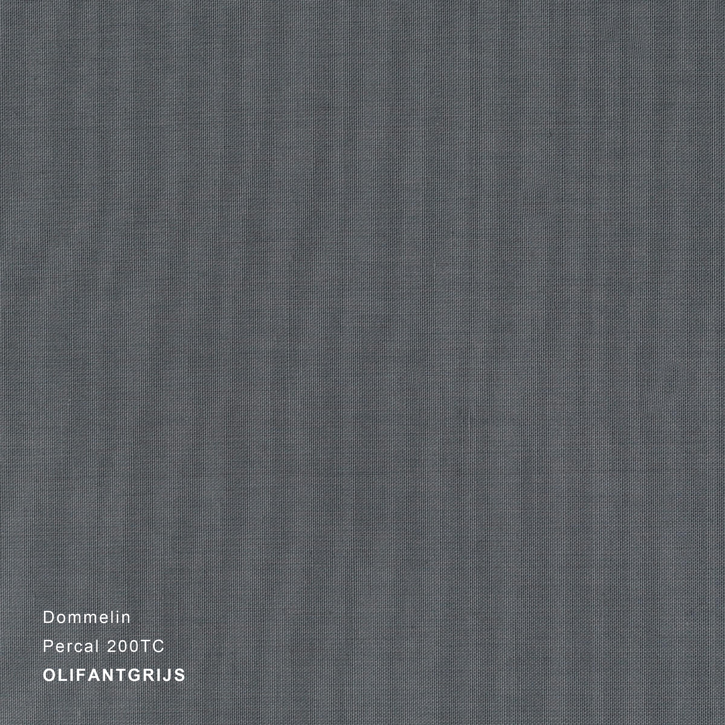 Dommelin Dekbedovertrek Percal 200TC Olifantgrijs