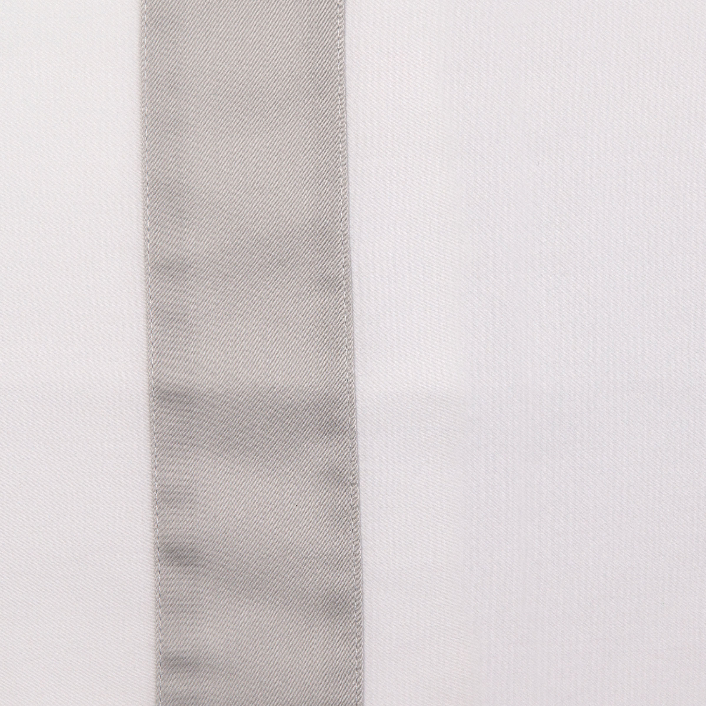 Dommelin Kussensloop Listra Satijn 300TC Wit - Zilver 60 x 70 cm