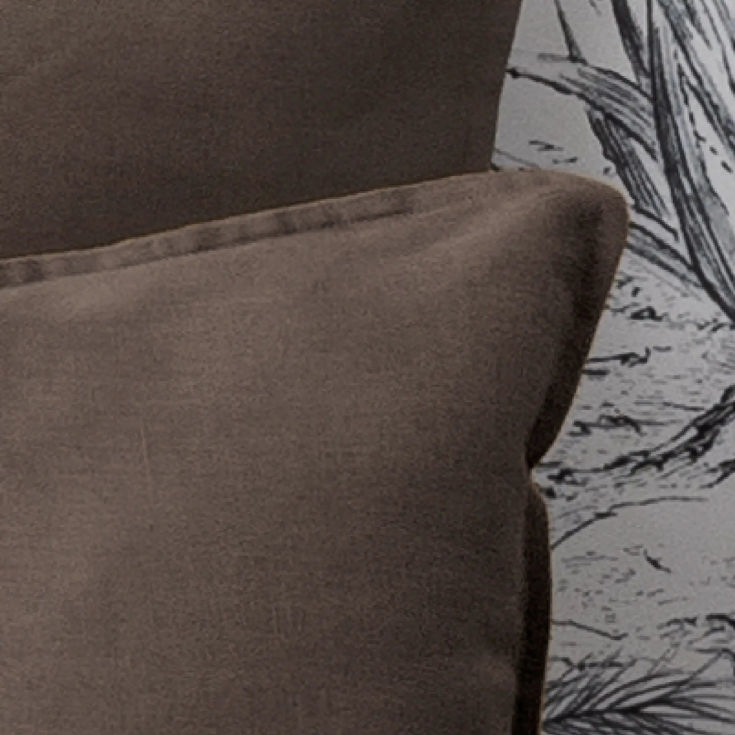 Alexandre Turpault Kussensloop Nouvelle Vague Stonewashed Linnen Reed Brown