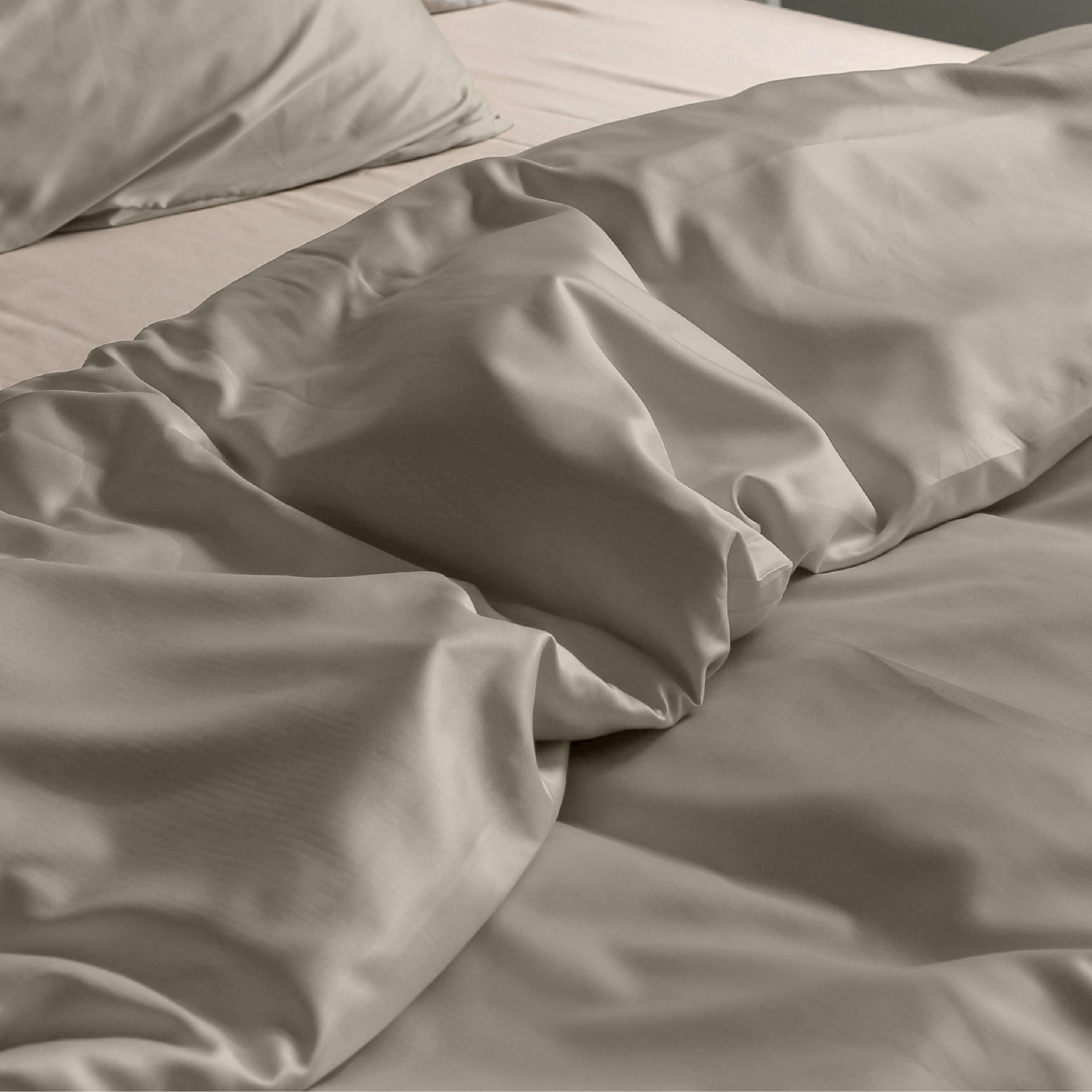 Dommelin Dekbedovertrek Set Satijn 300TC Kaki