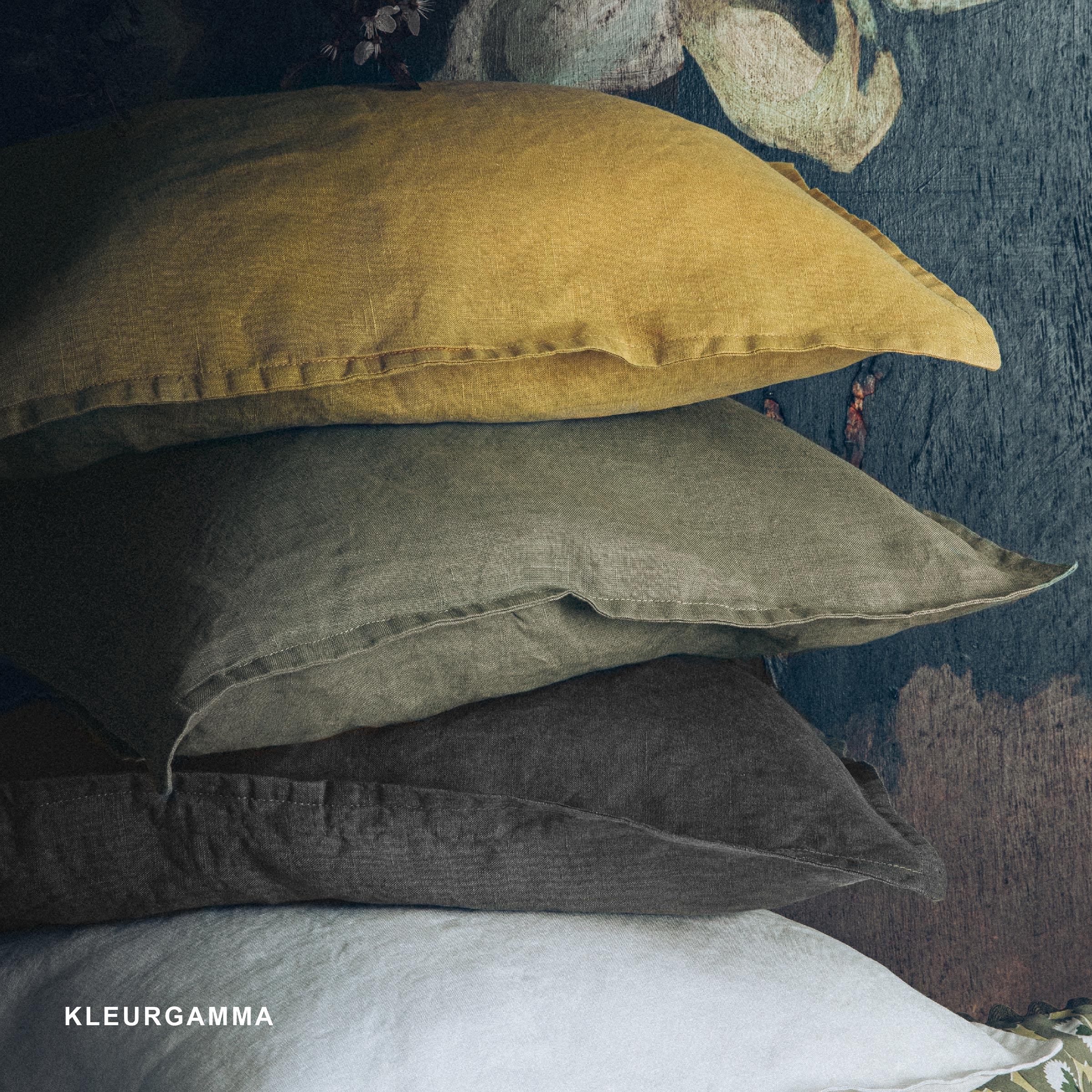 Alexandre Turpault Laken Nouvelle Vague Stonewashed Linnen Sienne 270 x 300 cm