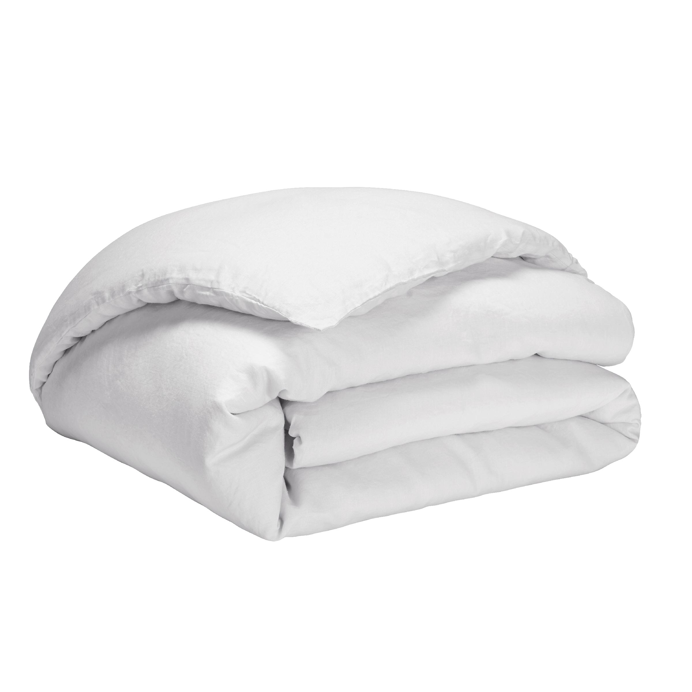 Alexandre Turpault Dekbedovertrek Nouvelle Vague Stonewashed Linnen Wit