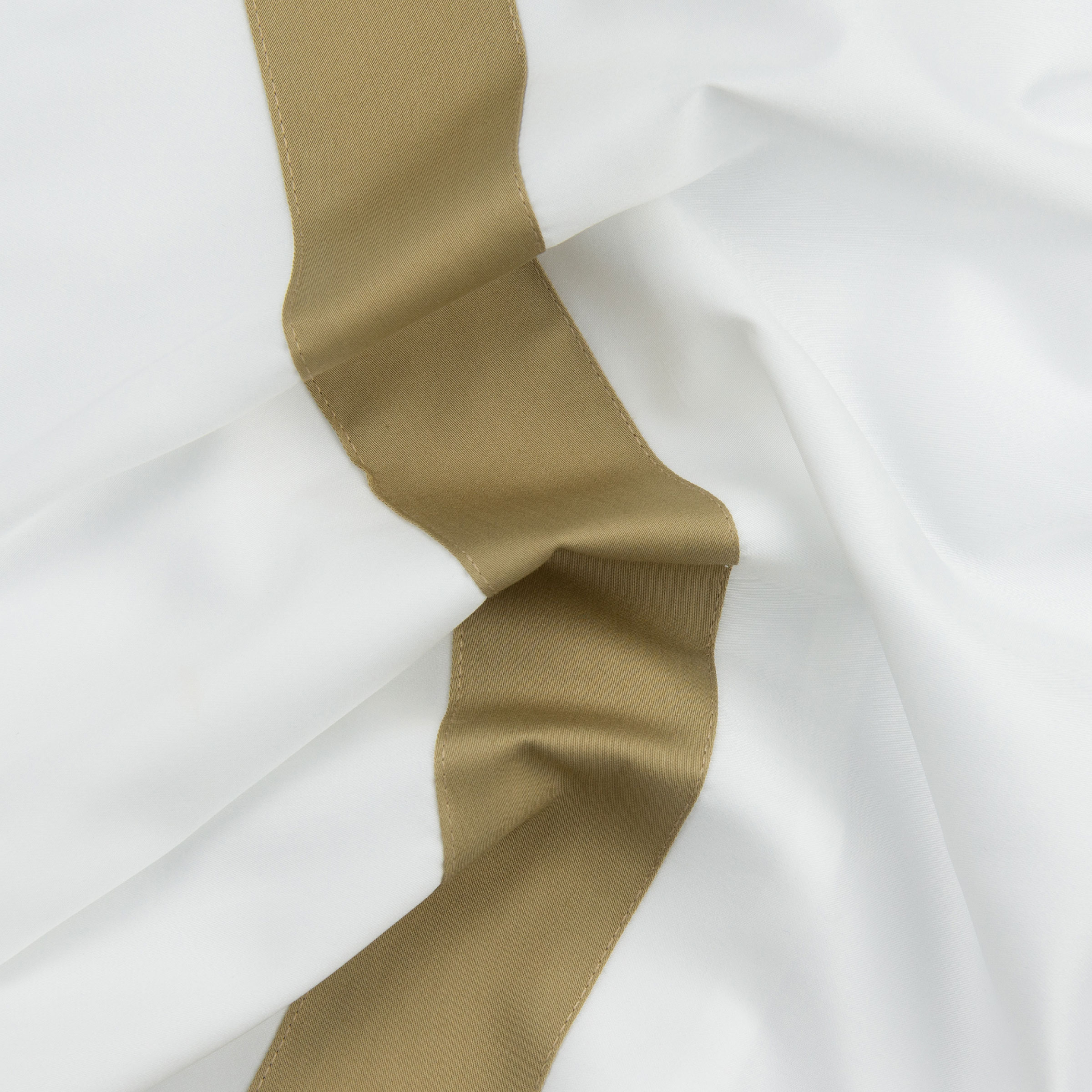 Dommelin Dekbedovertrekset Listra Satijn 300TC Wit - Brons