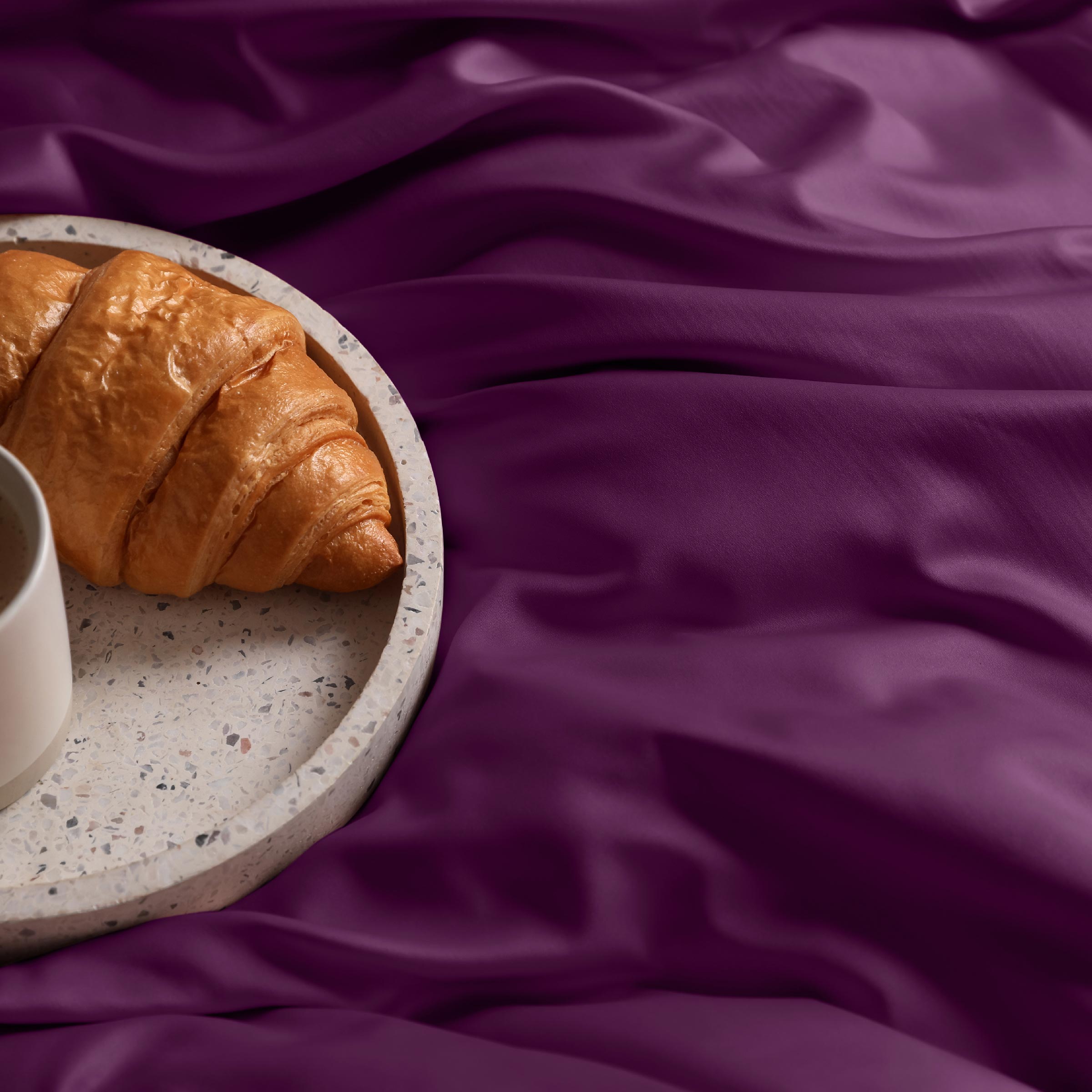 Dommelin Dekbedovertrek Set Satijn 300TC Aubergine