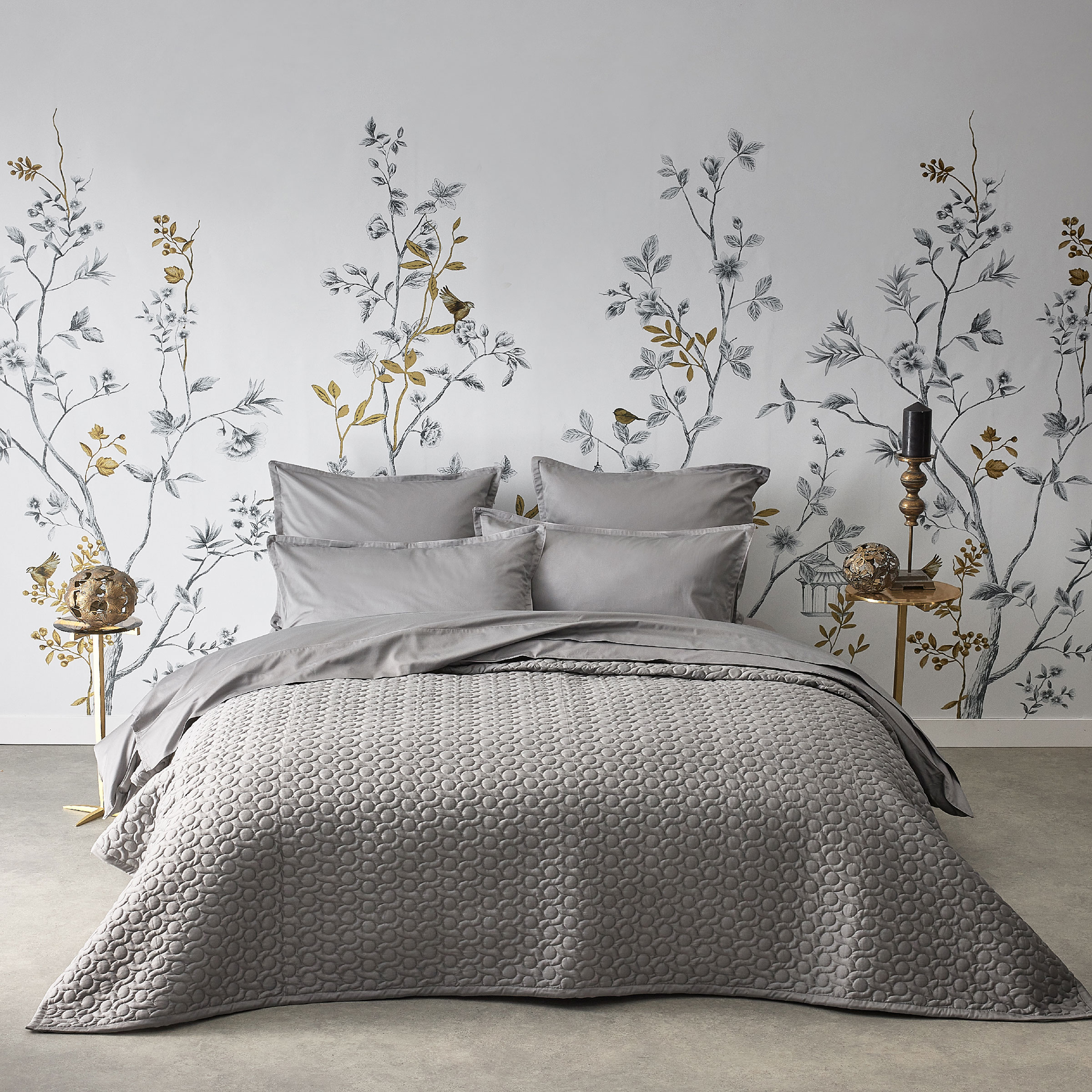 Alexandre Turpault Sprei Poesie Satijn Meteor 260 x 240 cm