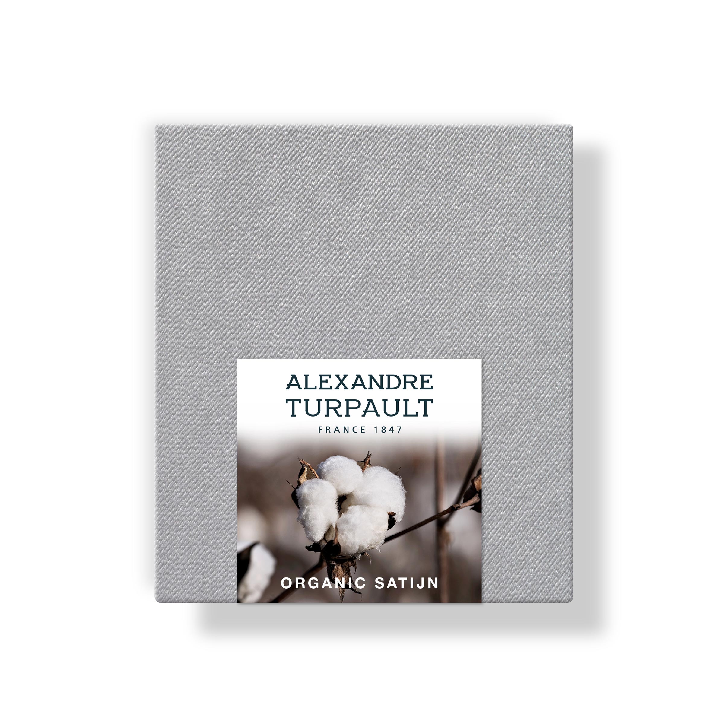 Alexandre Turpault Kussensloop Teophile Organic Satijn 300TC Argent