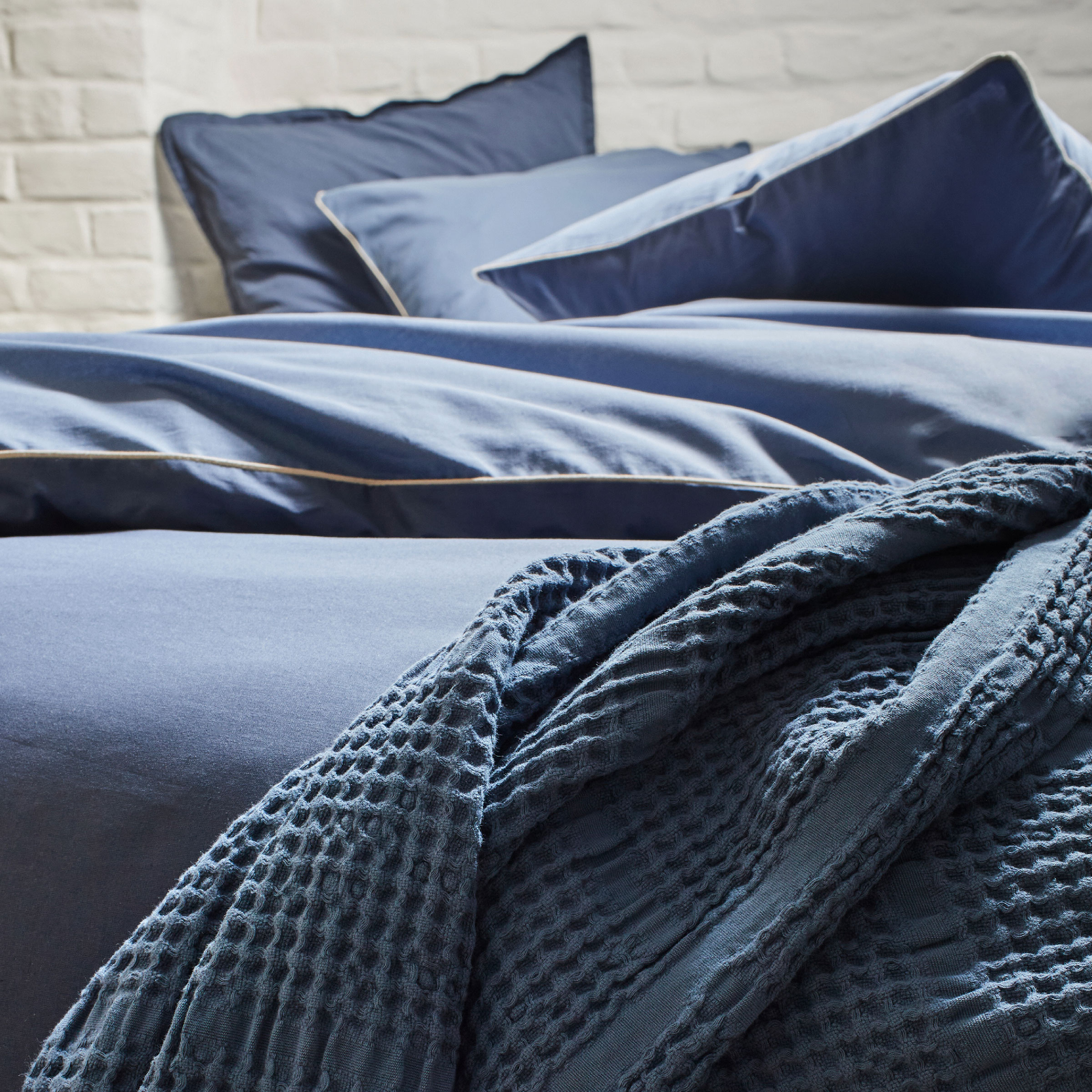 Essix Dekbedovertrek Set Bons Jours Katoen 145TC Nocturne - Denim 