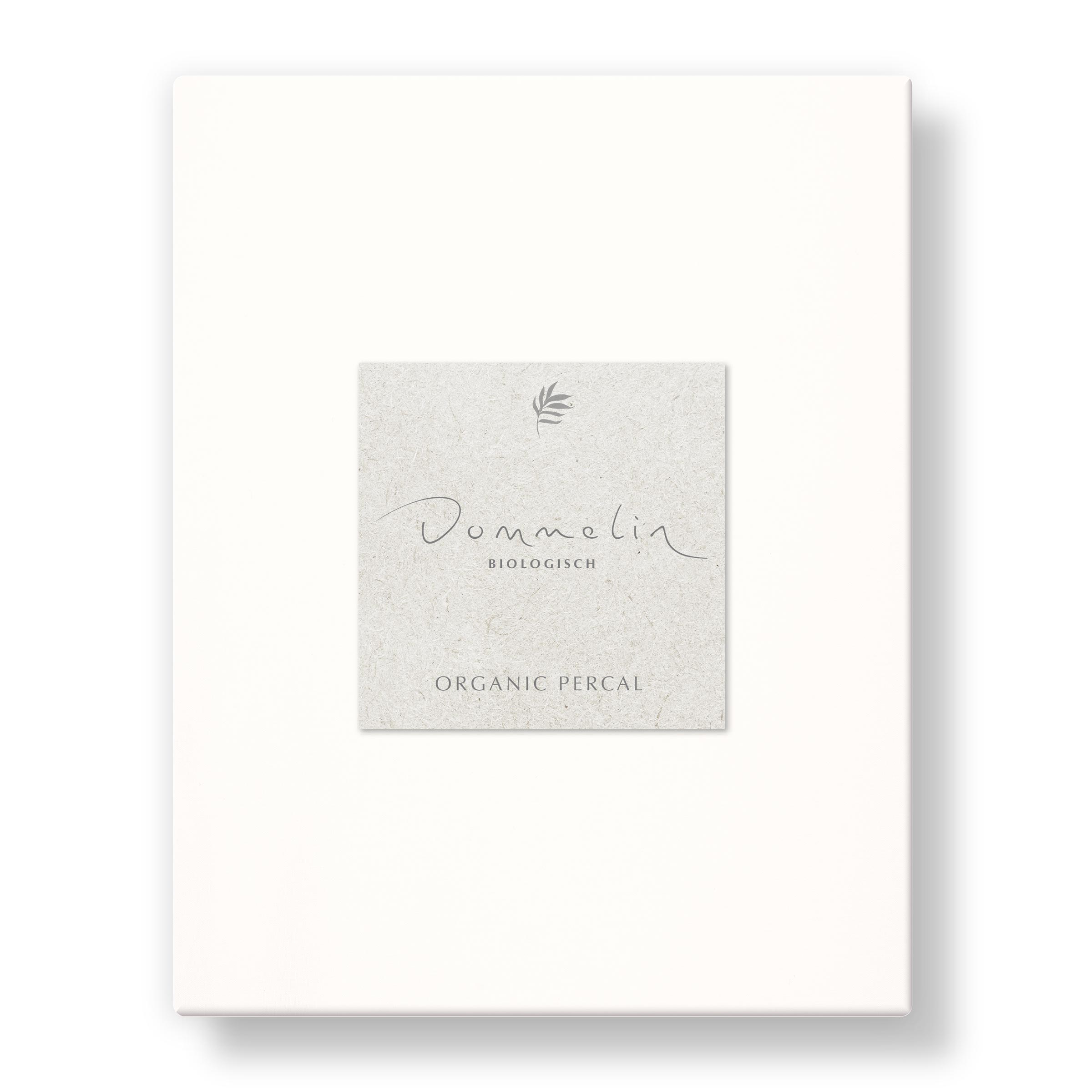 Dommelin Dubbel Split Hoeslaken Organic Percal 200TC Wit