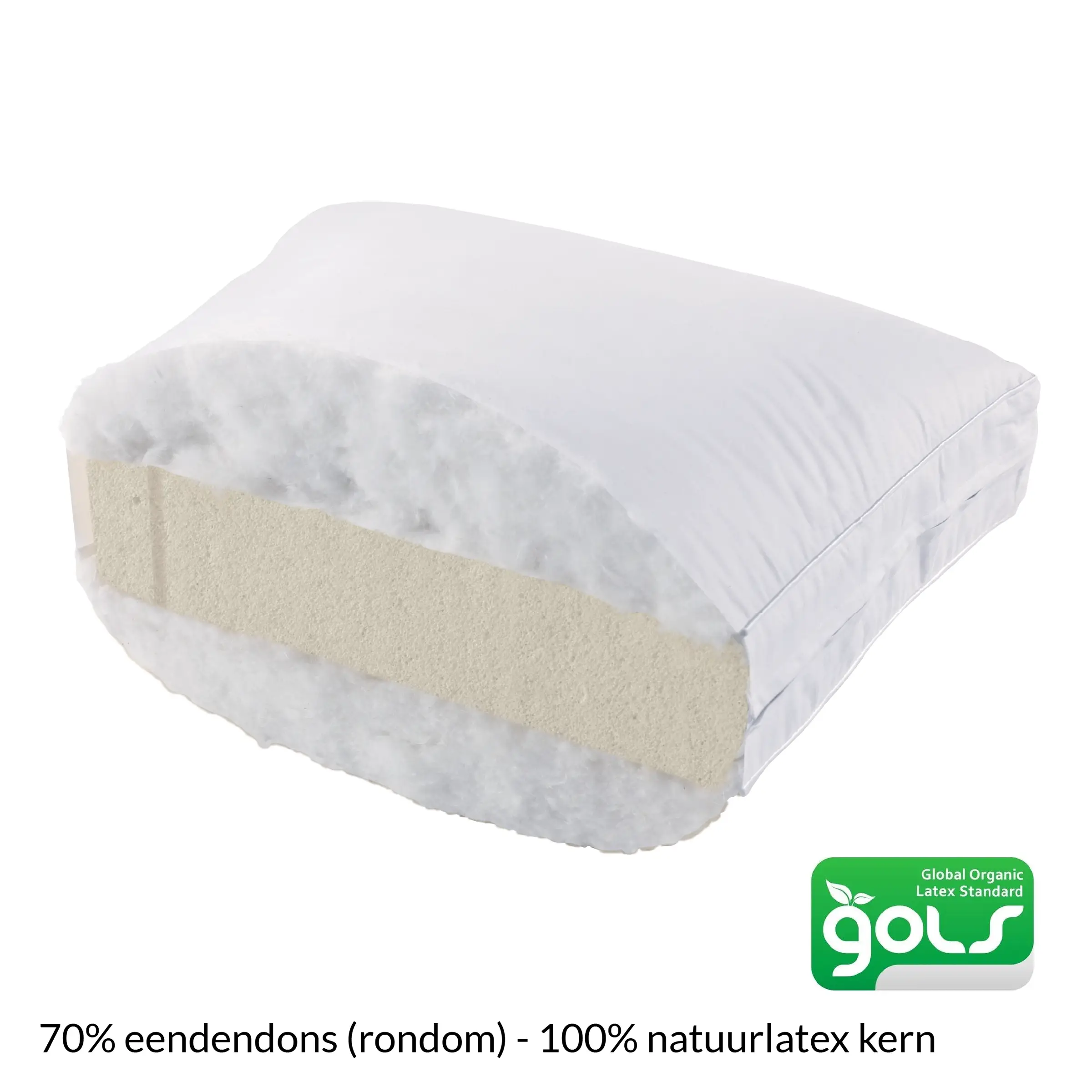 Jonk Kussen Florence 70 % Eenden Dons (natuurlatex kern) 50 x 70 cm