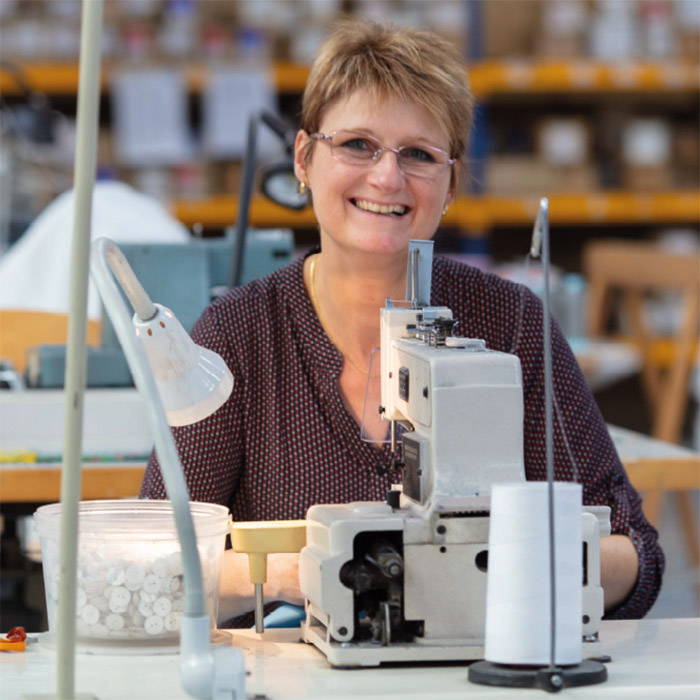 Atelier in Frankrijk voor beddengoed