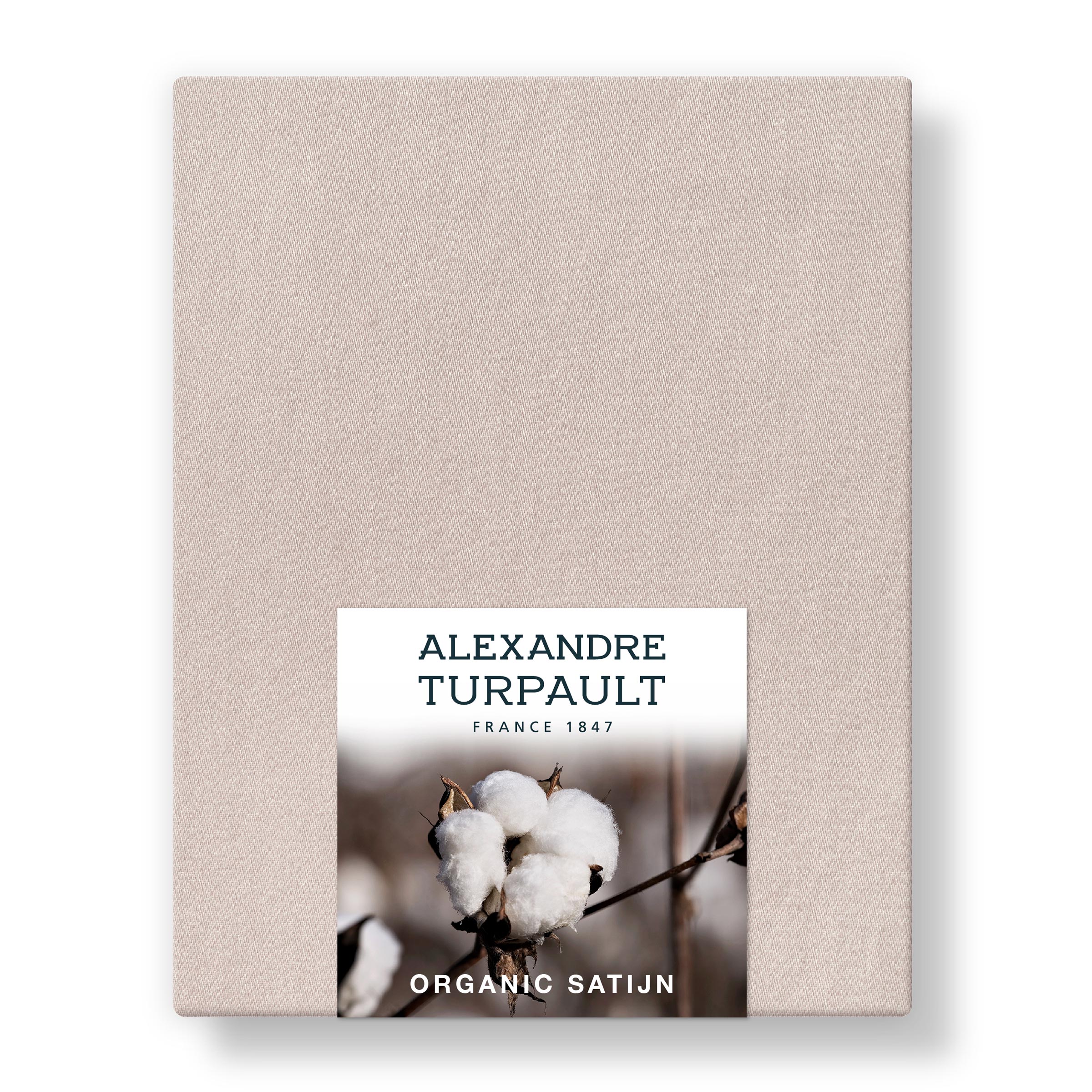 Alexandre Turpault Hoeslaken Hoge Hoek Teophile Organic Satijn 300TC Pink Dew