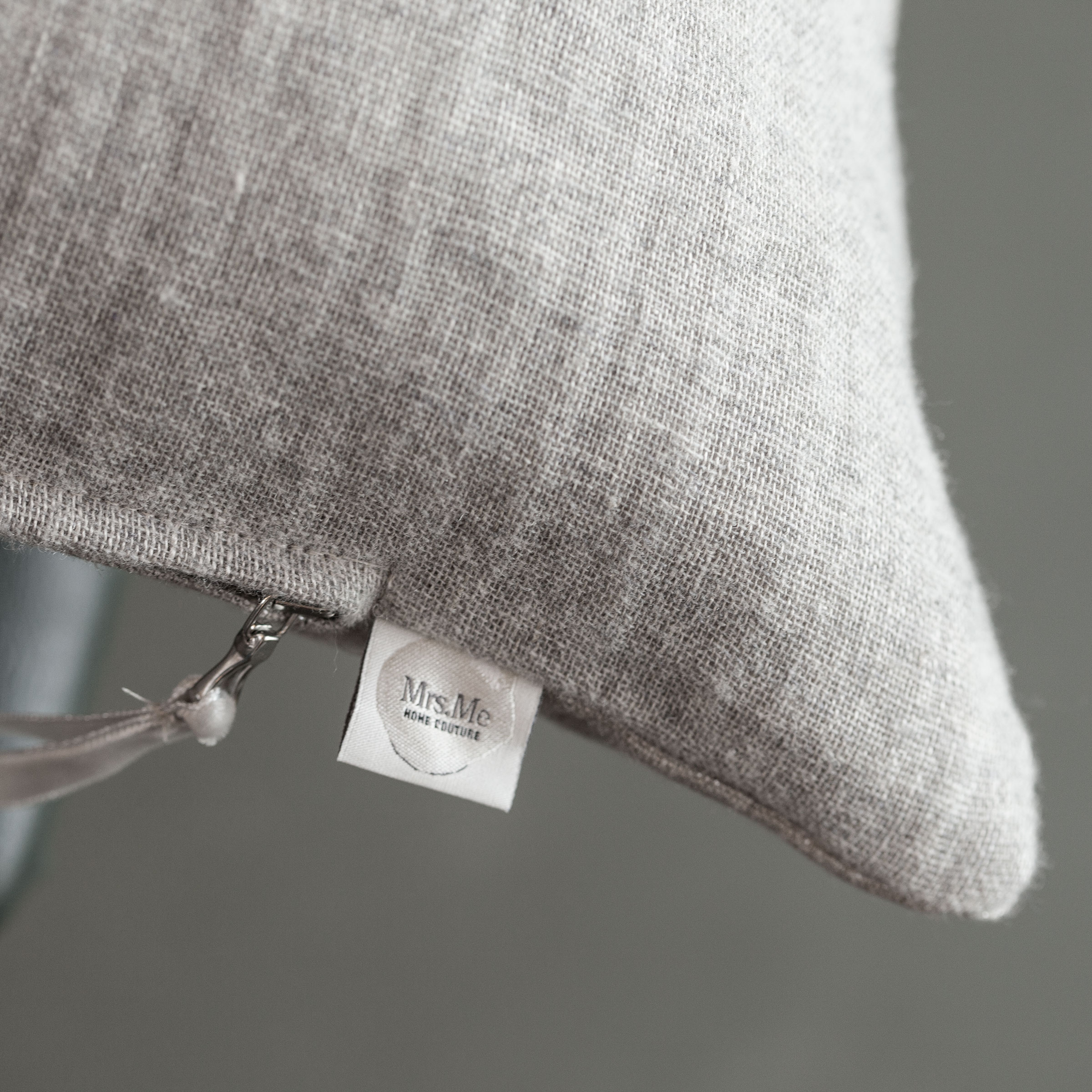 Mrs.Me Sierkussen Silver Linnen Silver 45 x 60 cm