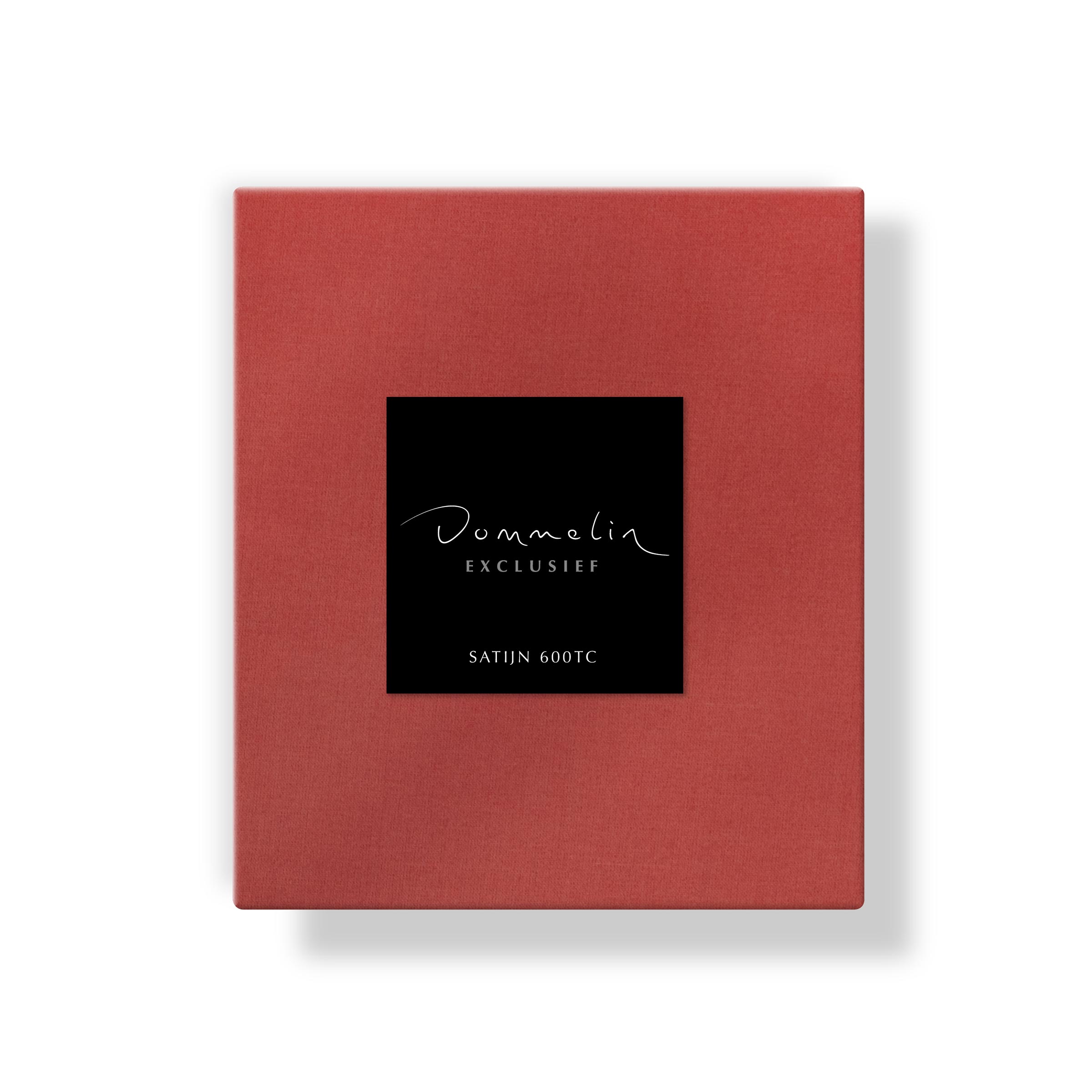 Dommelin Kussensloop Volant Satijn 600TC Koraal 60 x 70 cm