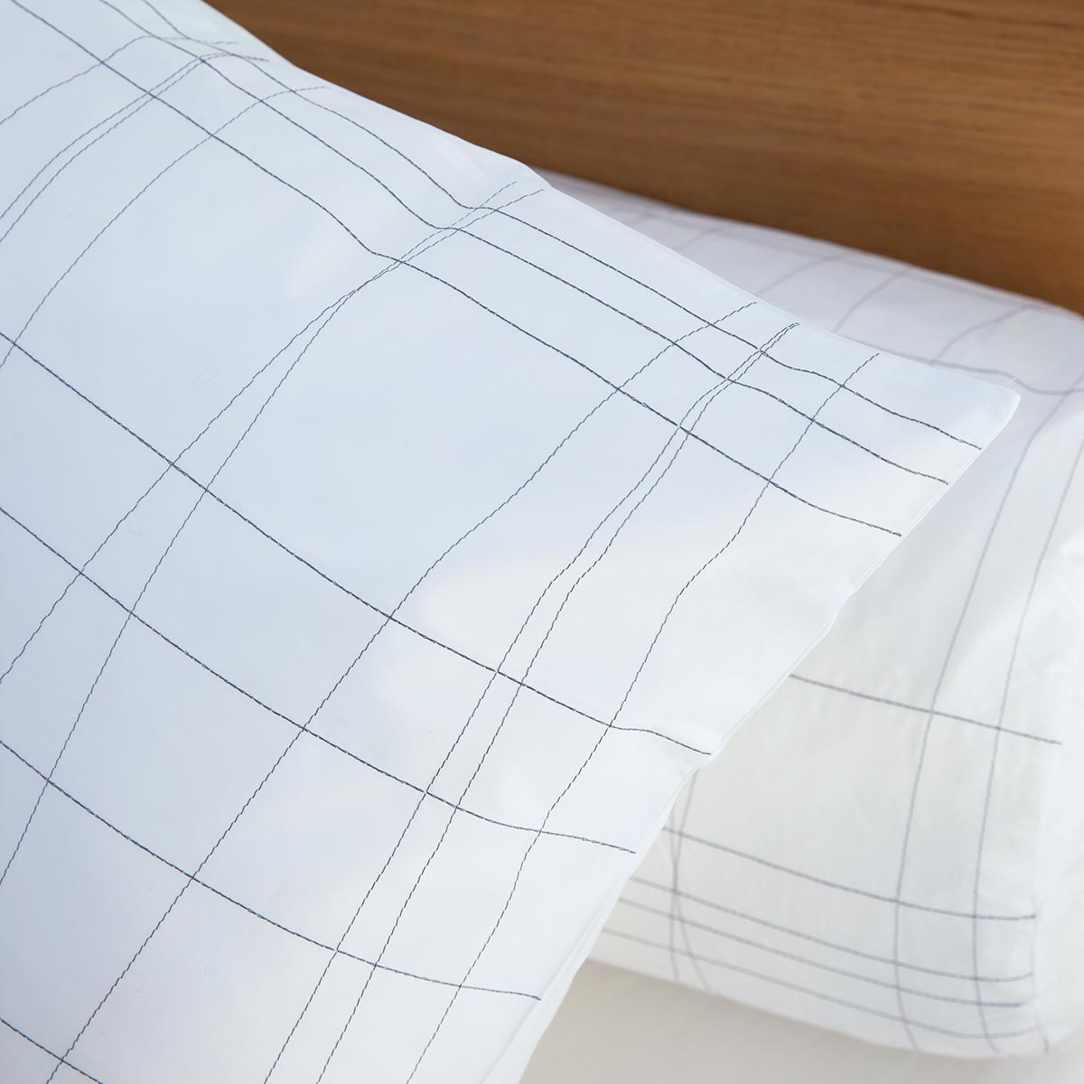 Mrs.Me Kussensloop Twine Percal 300TC Wit 60 x 70 cm