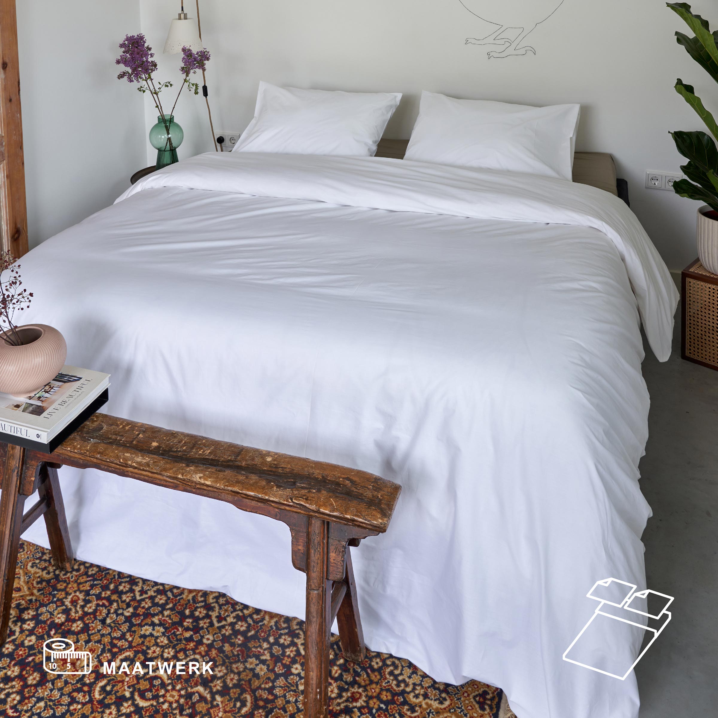 Dommelin Dekbedovertrek op Maat Organic Percal 200TC