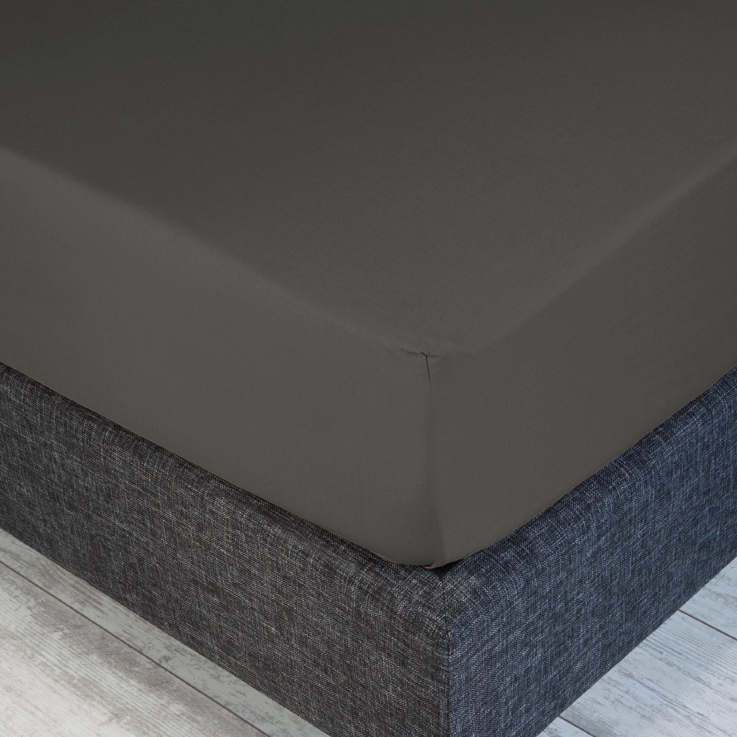 Dommelin Split Hoeslaken Percal 200TC Leisteengrijs