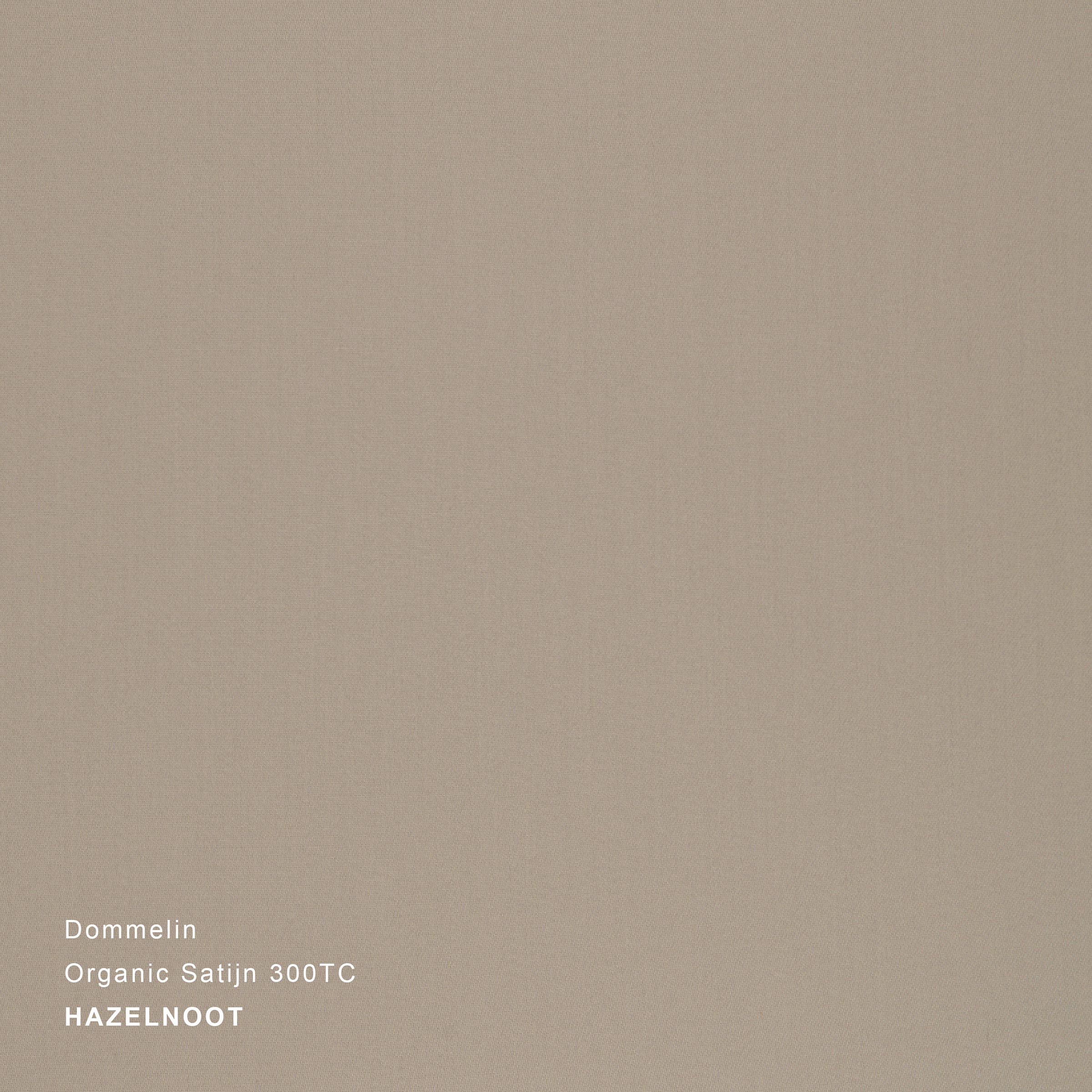 Dommelin Dekbedovertrek Organic Satijn 300TC Hazelnoot 